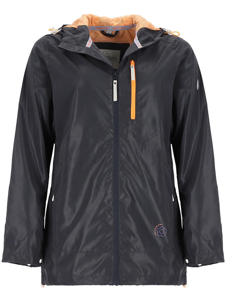 Coastguard Regenjacke 51015 Damen Jacke reflektierend mit Kapuze - Outdoor-Jacke mit Taschen
