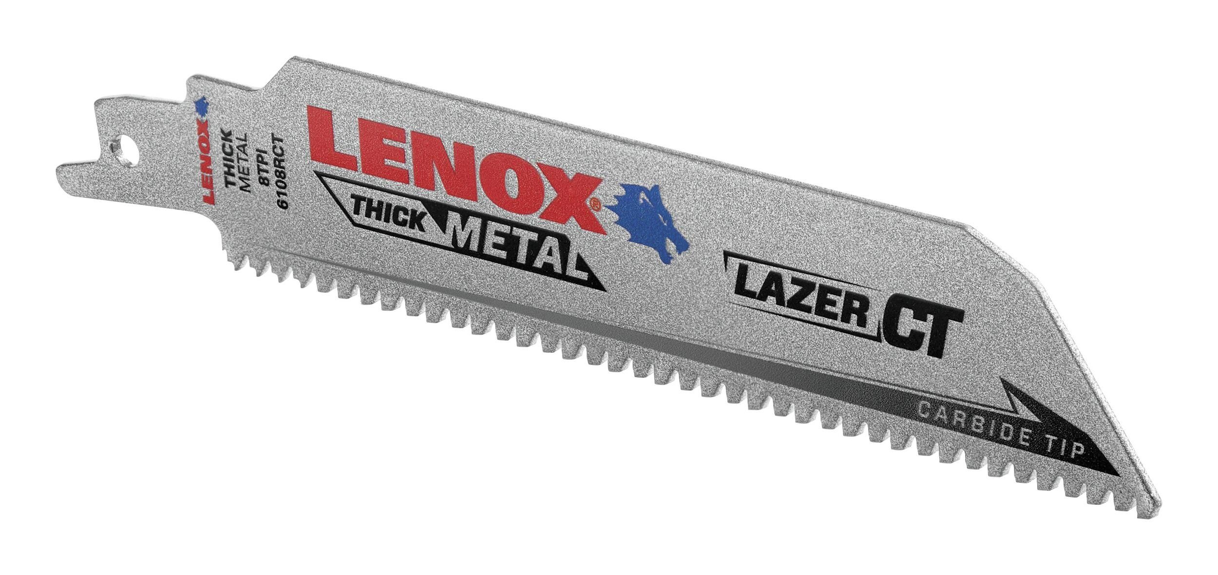Lenox Säbelsägeblatt, 152 x 25 x 1,3 mm 8Zähne Pack a 1 Stück