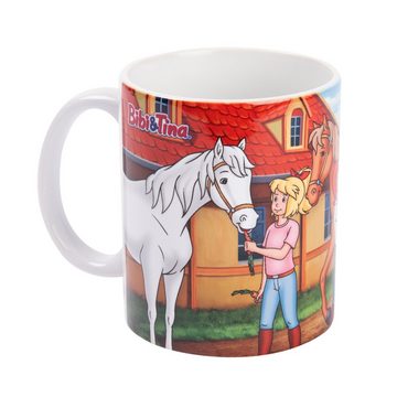 United Labels® Tasse Bibi & Tina Tasse - Das Leben ist ein Ponyhof! aus Keramik 320 ml, Keramik