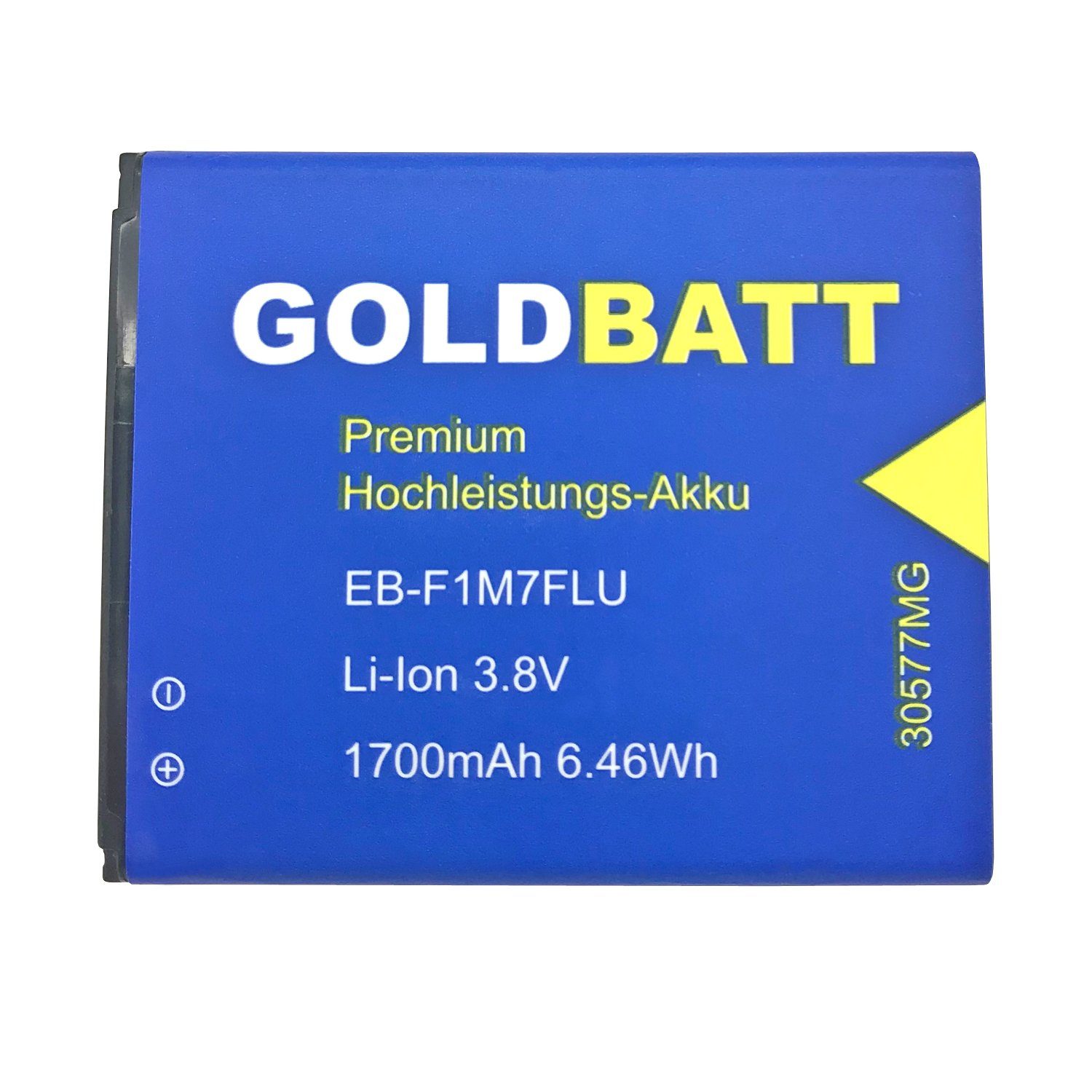 GOLDBATT Akku passend für Samsung Galaxy S3 mini i8160 Ace 2 EB425161LU  Ace2 i 8190 S7560 S7562 Akku Ersatzakku Akku 1700 mAh (3,8 V, 1 St), 100%  kompatibel, optimale Passgenauigkeit