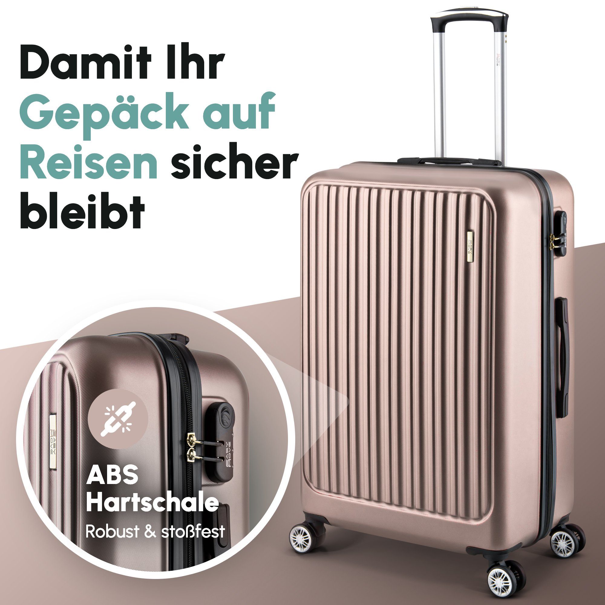 Easy Move Hartschalen-Trolley Leichter Rollkoffer ACE 026 - Reisekoffer, Ha günstig online kaufen