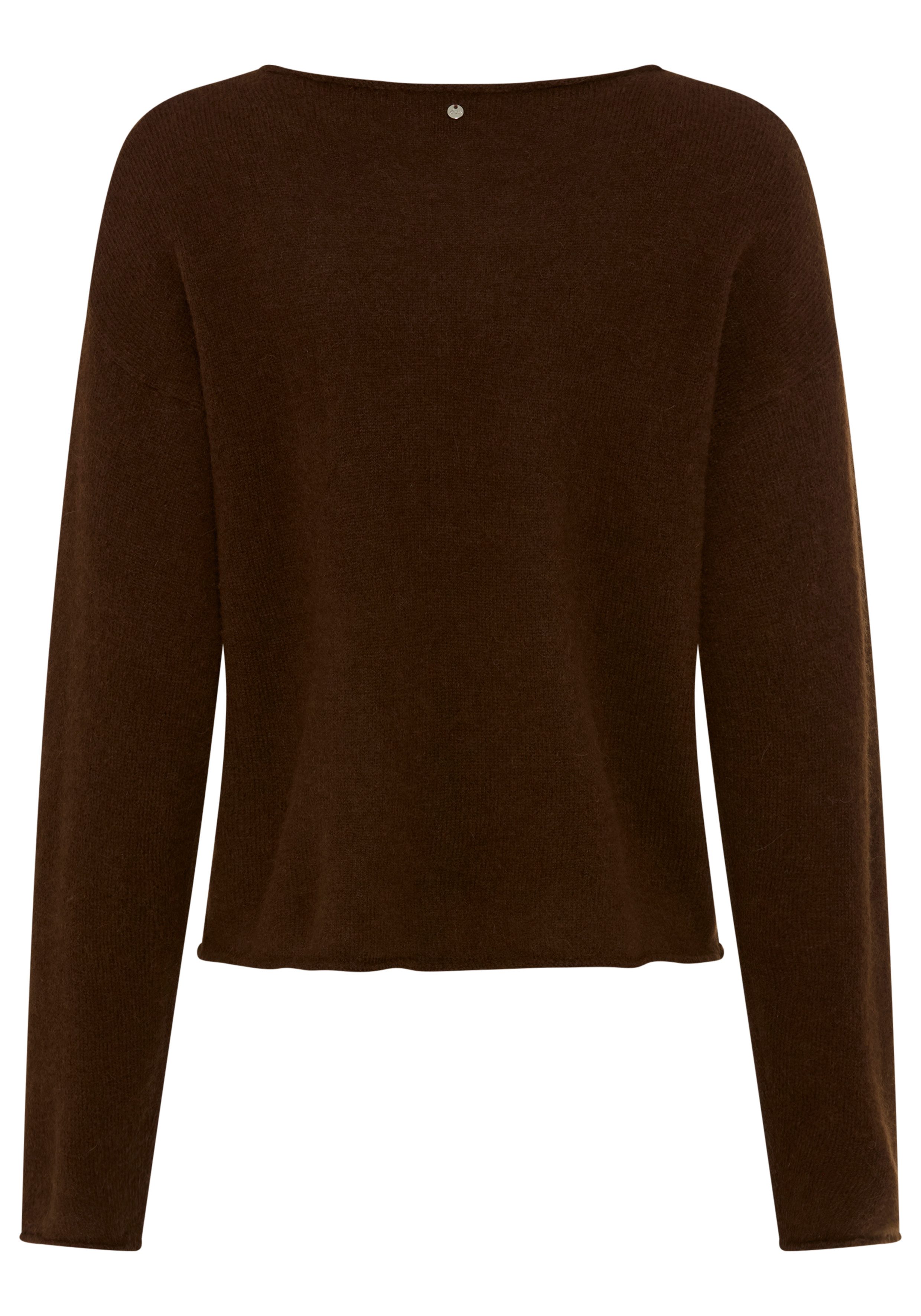 BOSS ORANGE Rundhalspullover Follettino Premium Damenmode mit Alpaka und Wolle, Relaxed Fit