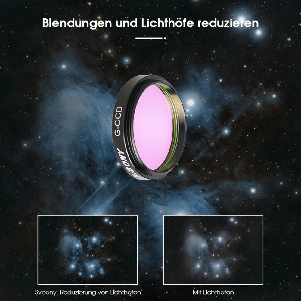 Sky SVBONY 1,85 LRGB-Bildfilter für Teleskop Dicke: Planetary, mm Deep 1,25"