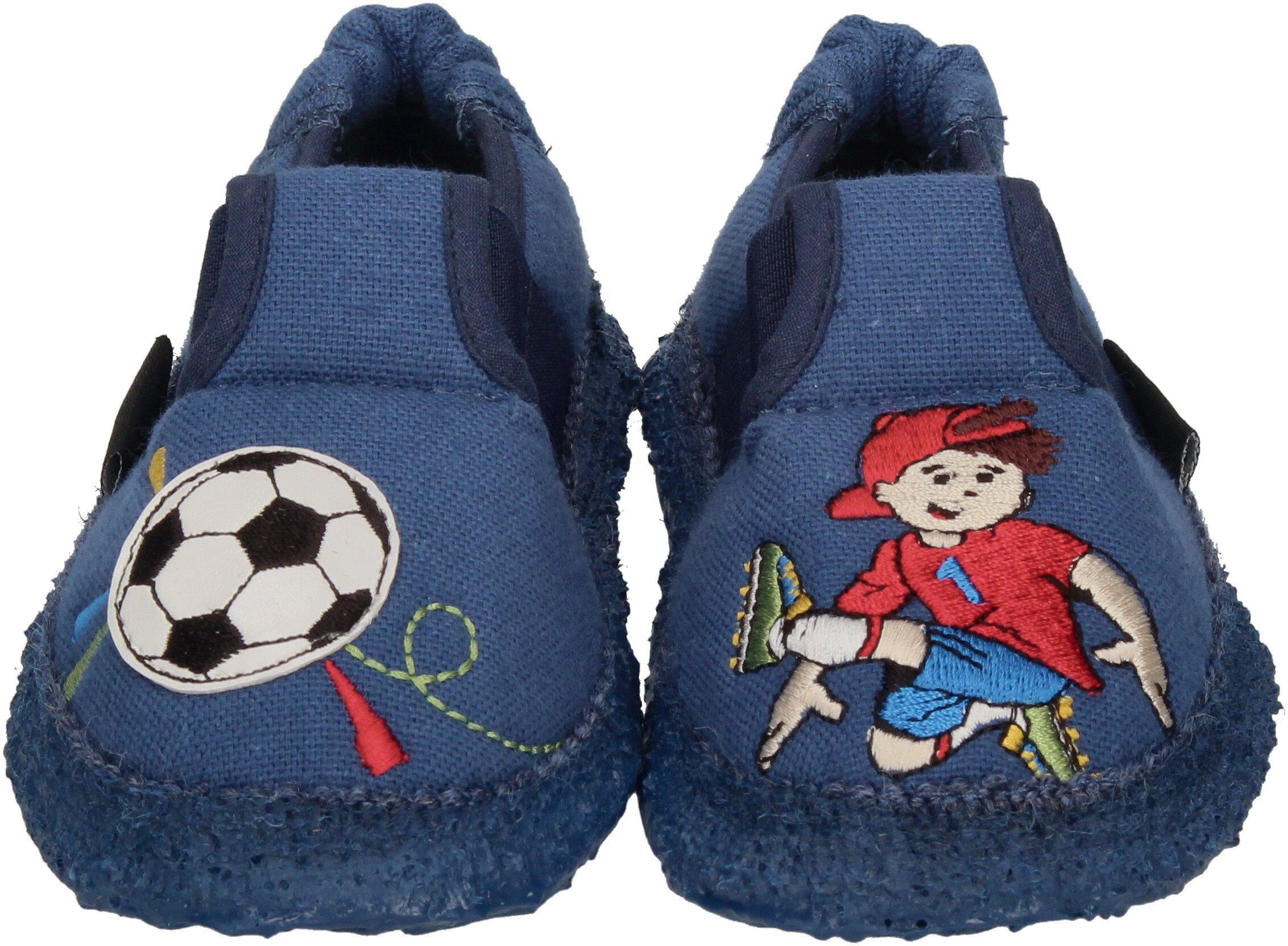 NANGA FUSSBALLER Hausschuh Dunkelblau