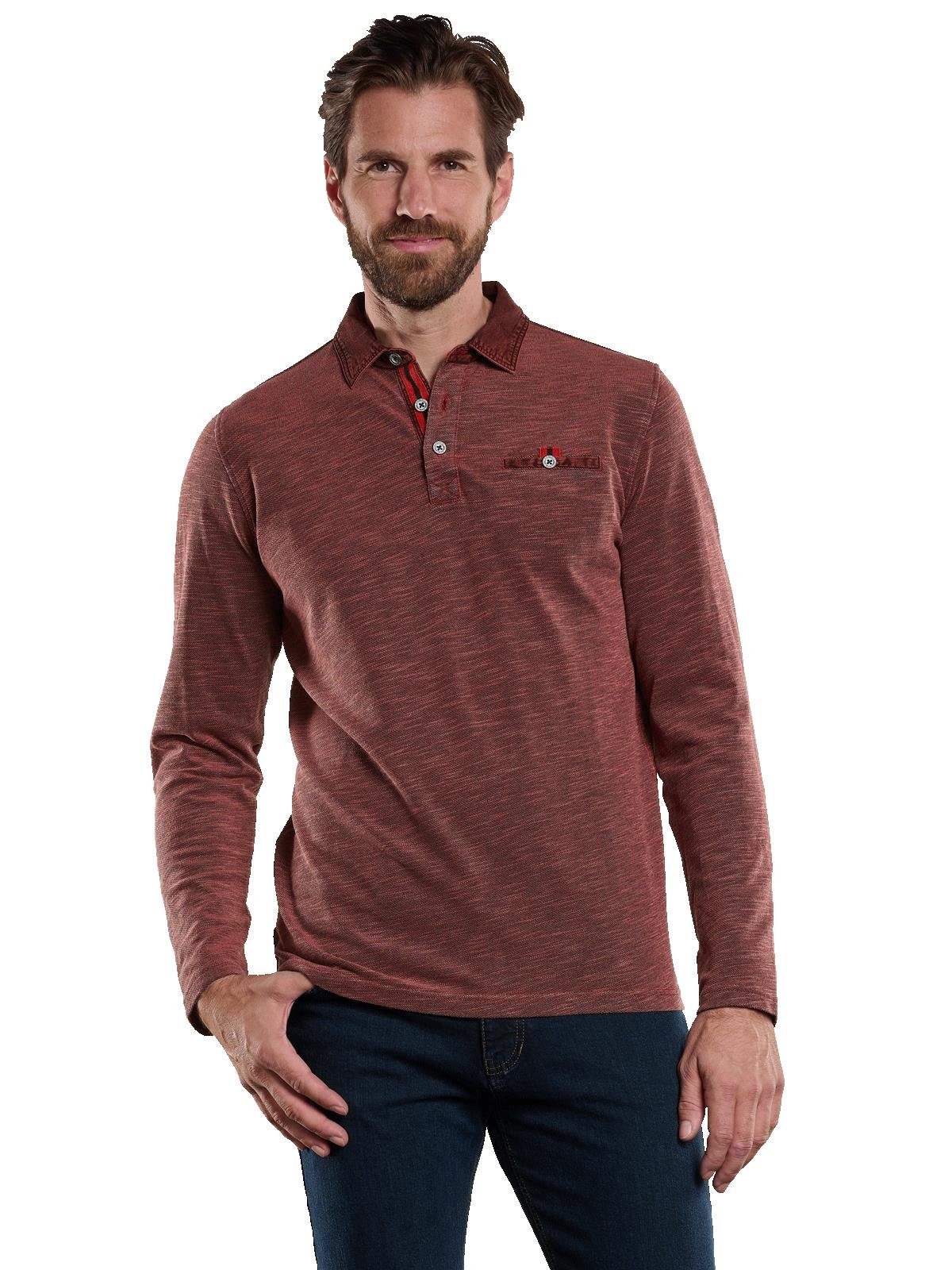 Engbers Langarm-Poloshirt Langarm-Shirt mit Polo-Kragen