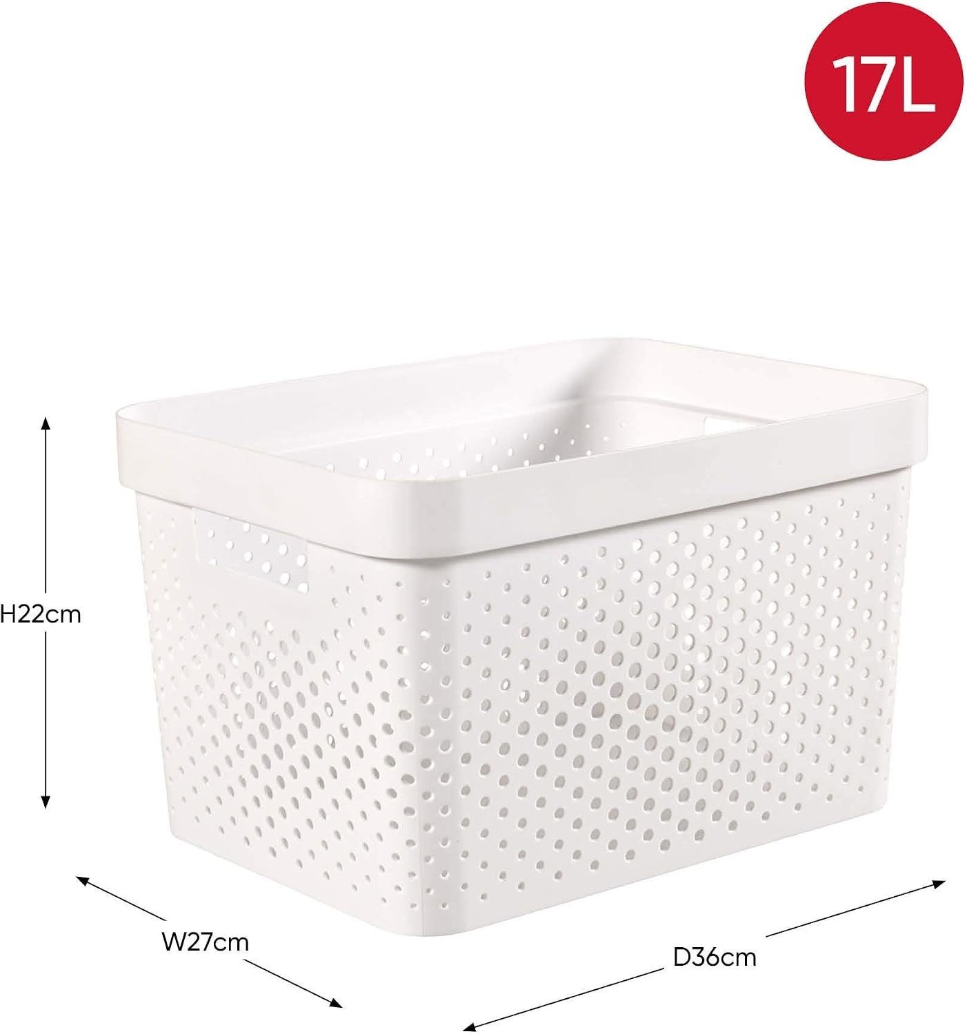 Curver Aufbewahrungsbox 4er Regalboxen Set 2x 11L 2x 17L mit Deckel Stapelbox Regalbox, Ordnungsbox Aufbewahrungskiste Organizer Box Sortierbox