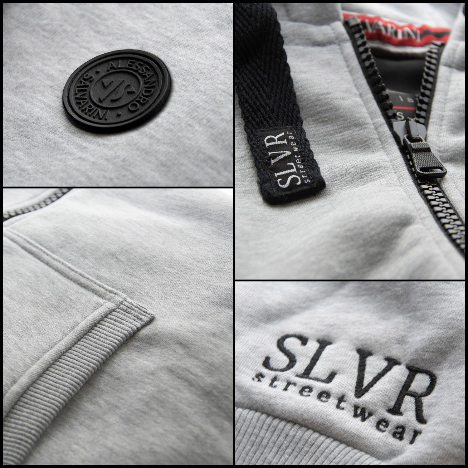 Alessandro Salvarini Sweatjacke ASLomborio warme Kapuzenjacke – Bild 4 von 5
