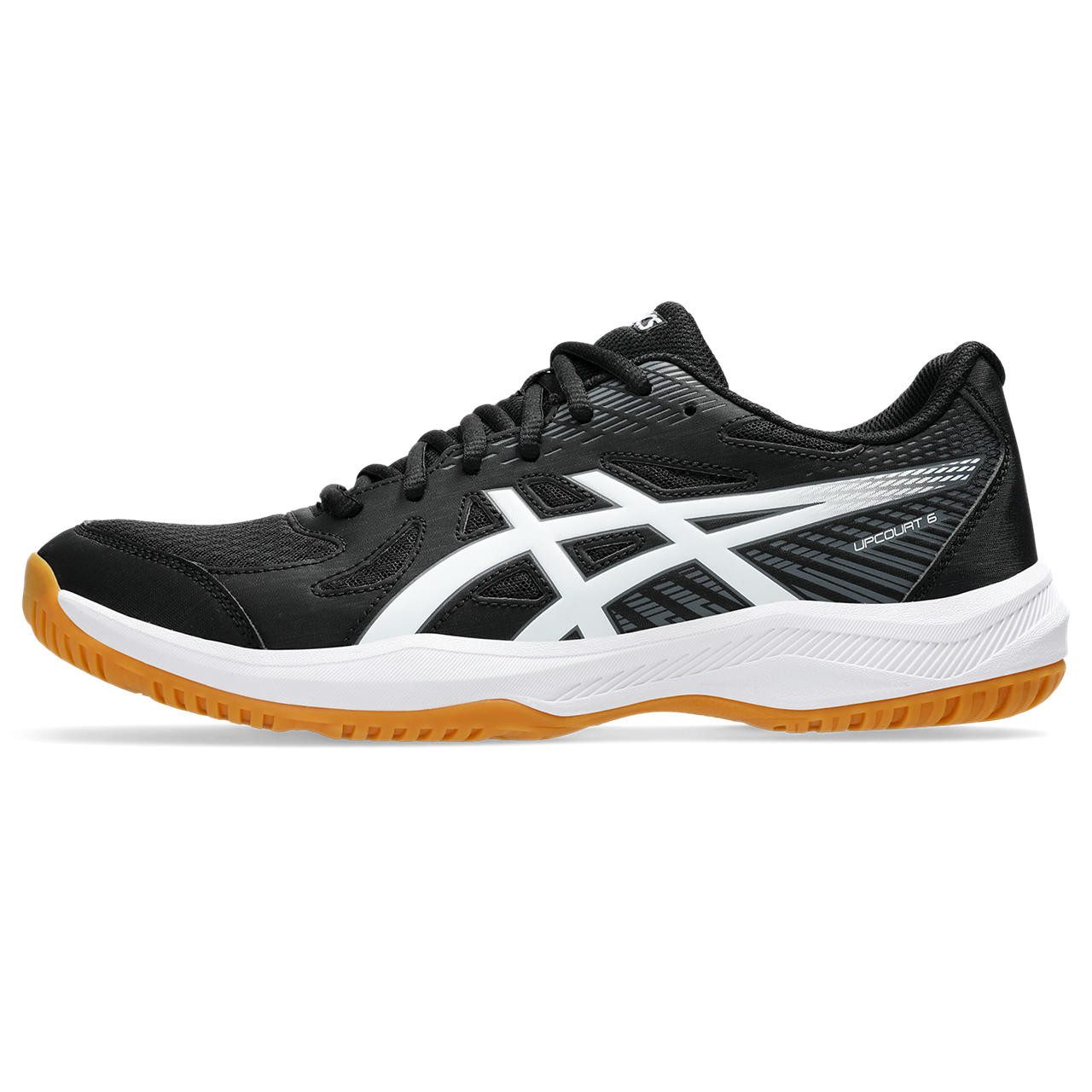 Asics UPCOURT 6 BLACK/WHITE Hallenschuh günstig online kaufen