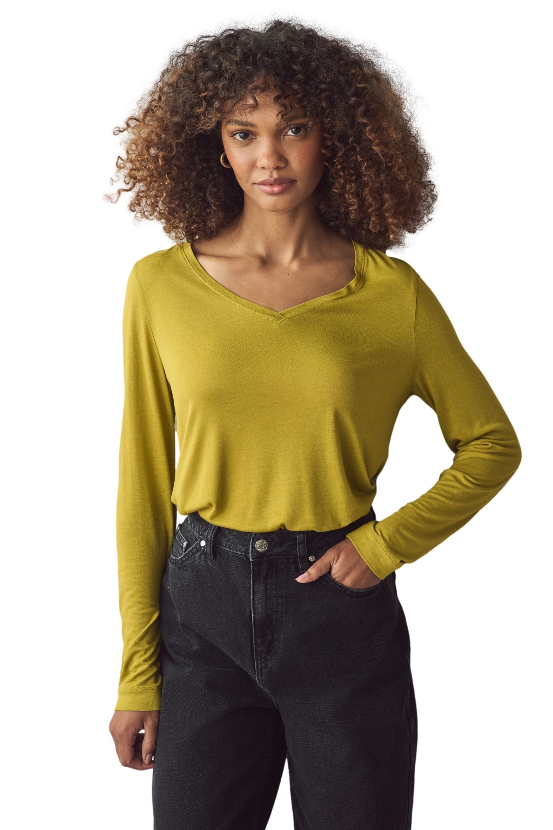 Next Langarmshirt Legeres, langärmeliges T-Shirt mit günstig online kaufen