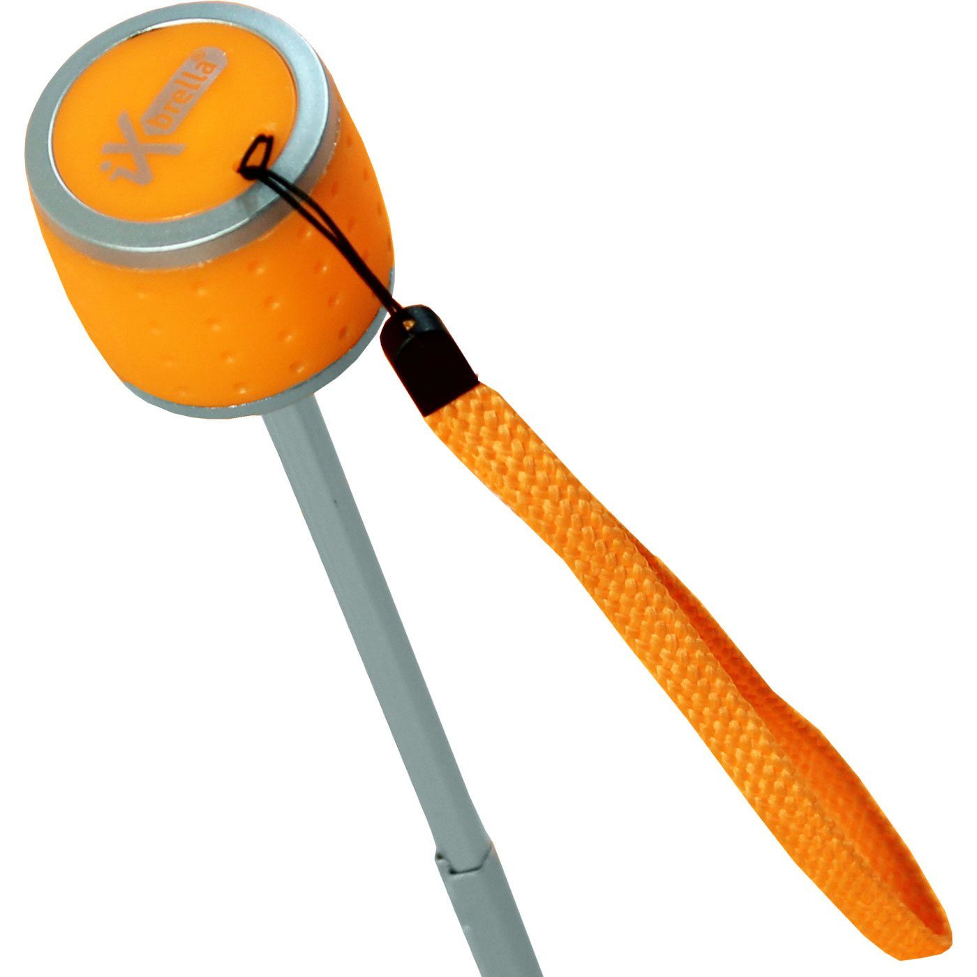 mit Taschenregenschirm Light großem Mini extra Ultra iX-brella Dach - neon-orange - farbenfroh leicht,