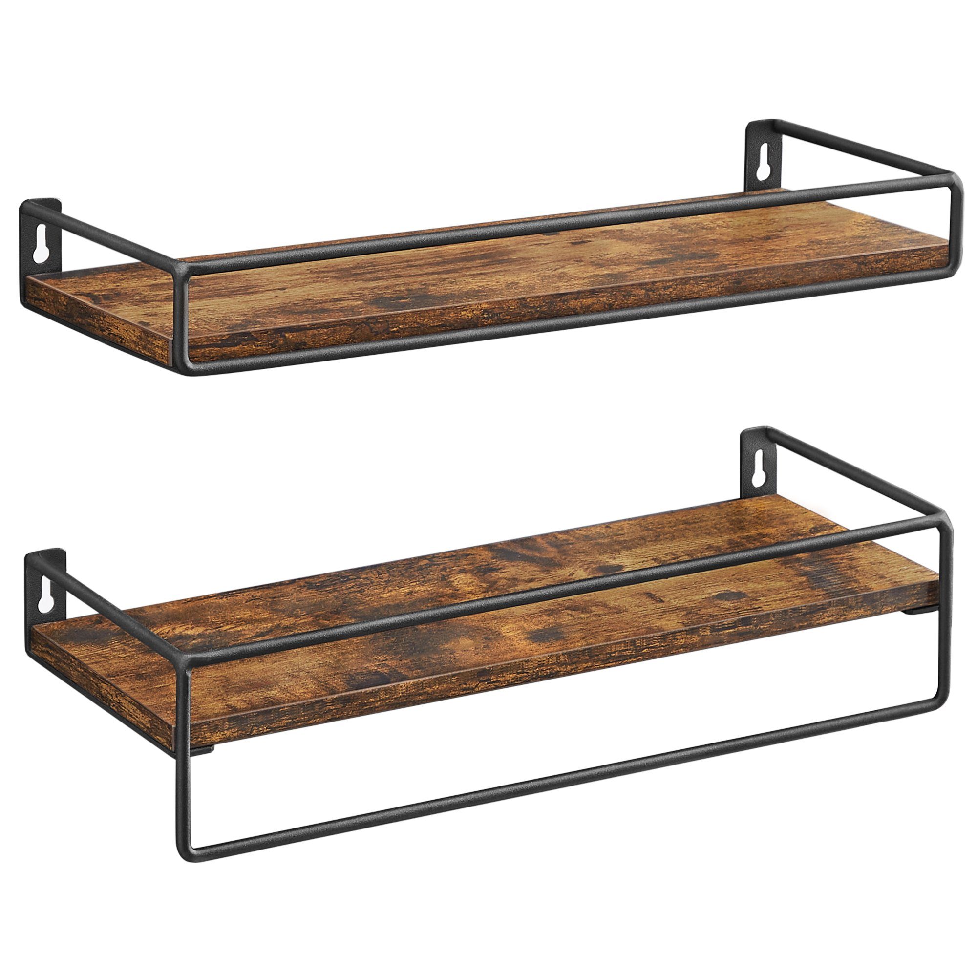 VASAGLE Wandregal, 2-tlg., Schweberegale, mit Stange günstig online kaufen