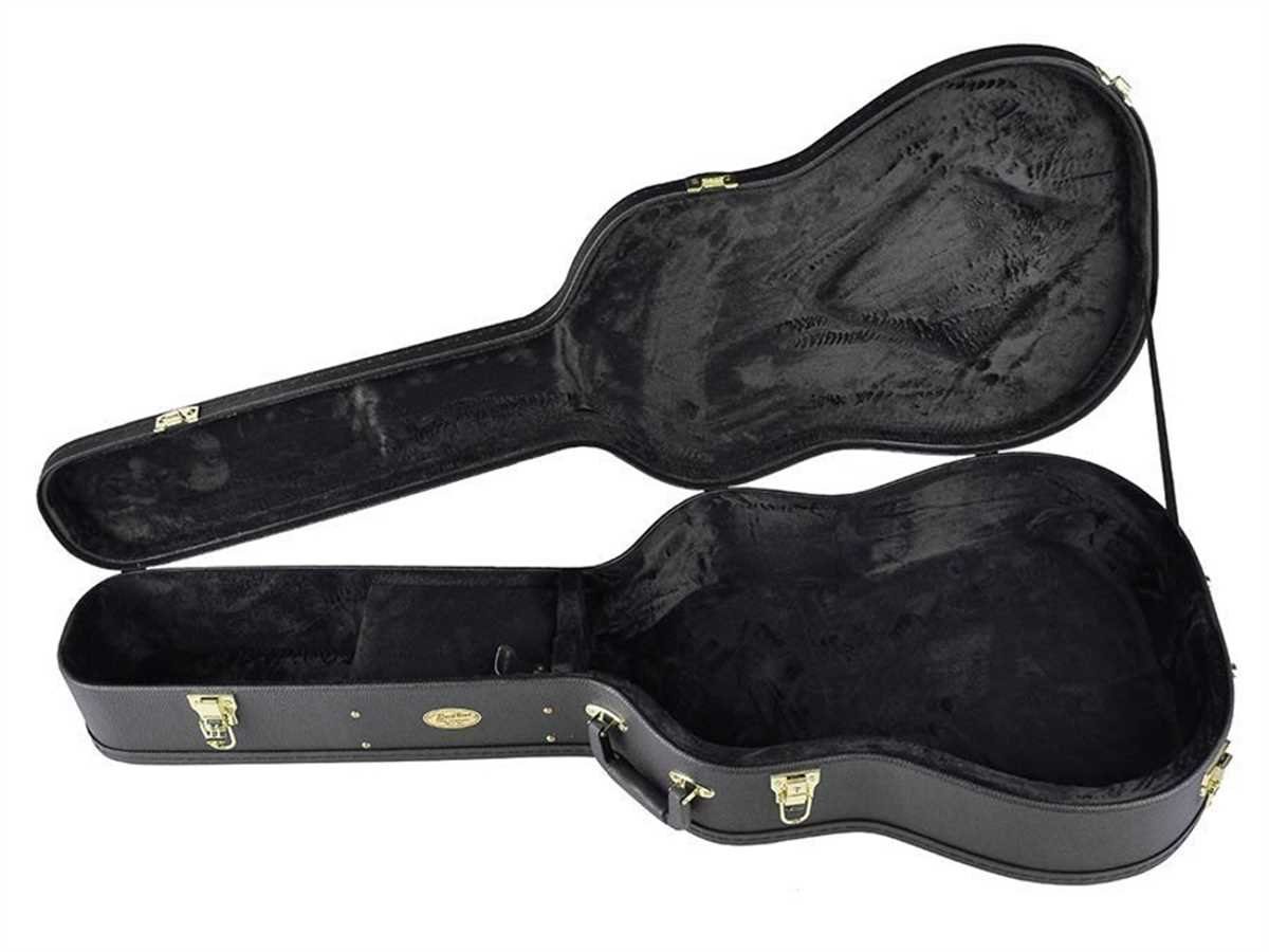 PVC-Bezug Westerngitarre, für Dreadnought Koffer schwarzem mit und Holzkern Formkoffer Boston Koffer