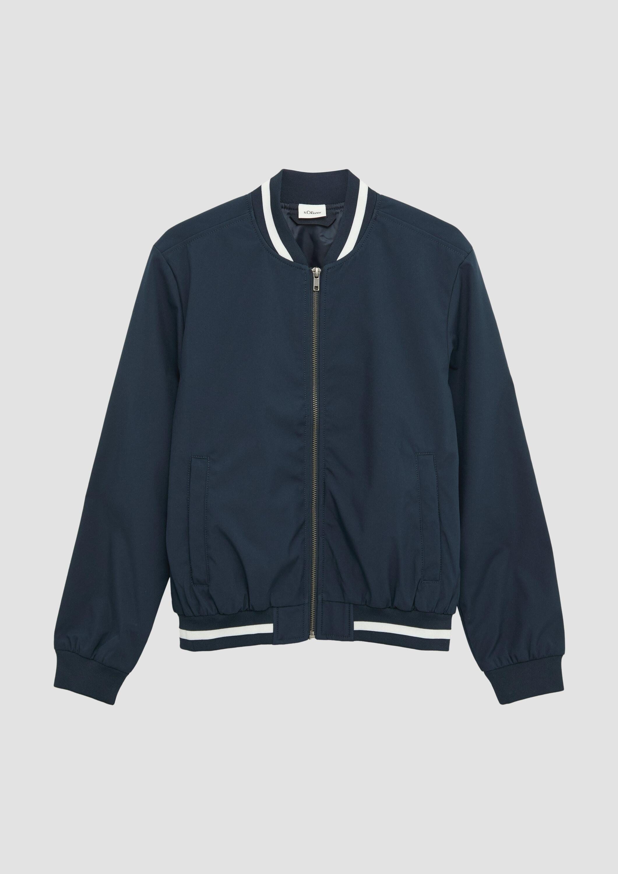 s.Oliver Funktionsjacke Indoor-Jacke Sportiver Blouson mit Streifendetails