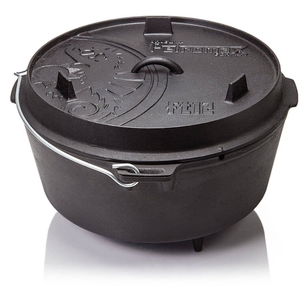 Petromax Schmortopf, Gusseisen, Dutch Oven aus Gusseisen ft12 mit Füßen - ft12