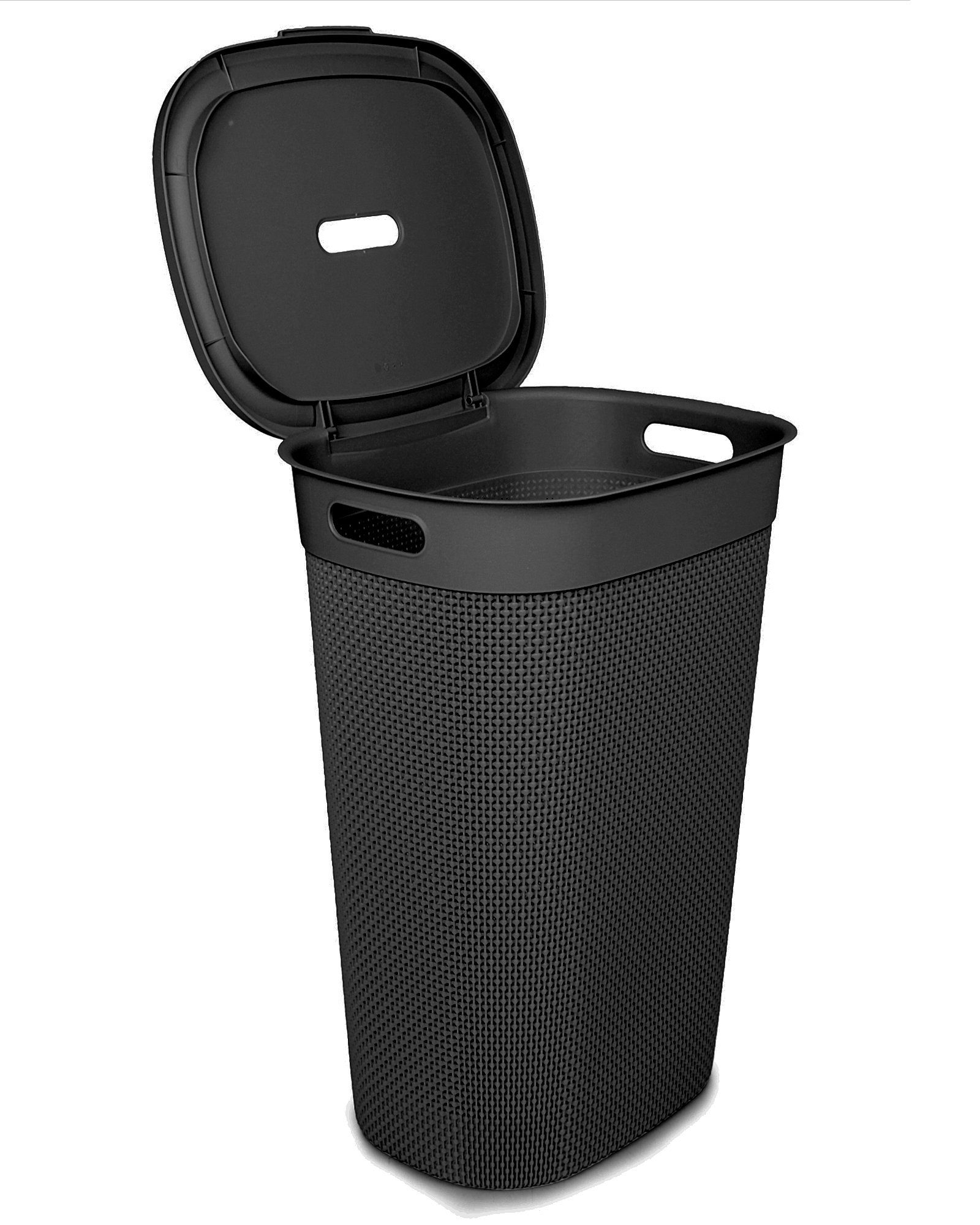 ONDIS24 Wäschebox Wäschekorb Filo aus Kunststoff 55 Liter, gut belüftet, neues italienisches Design, edle Verarbeitung