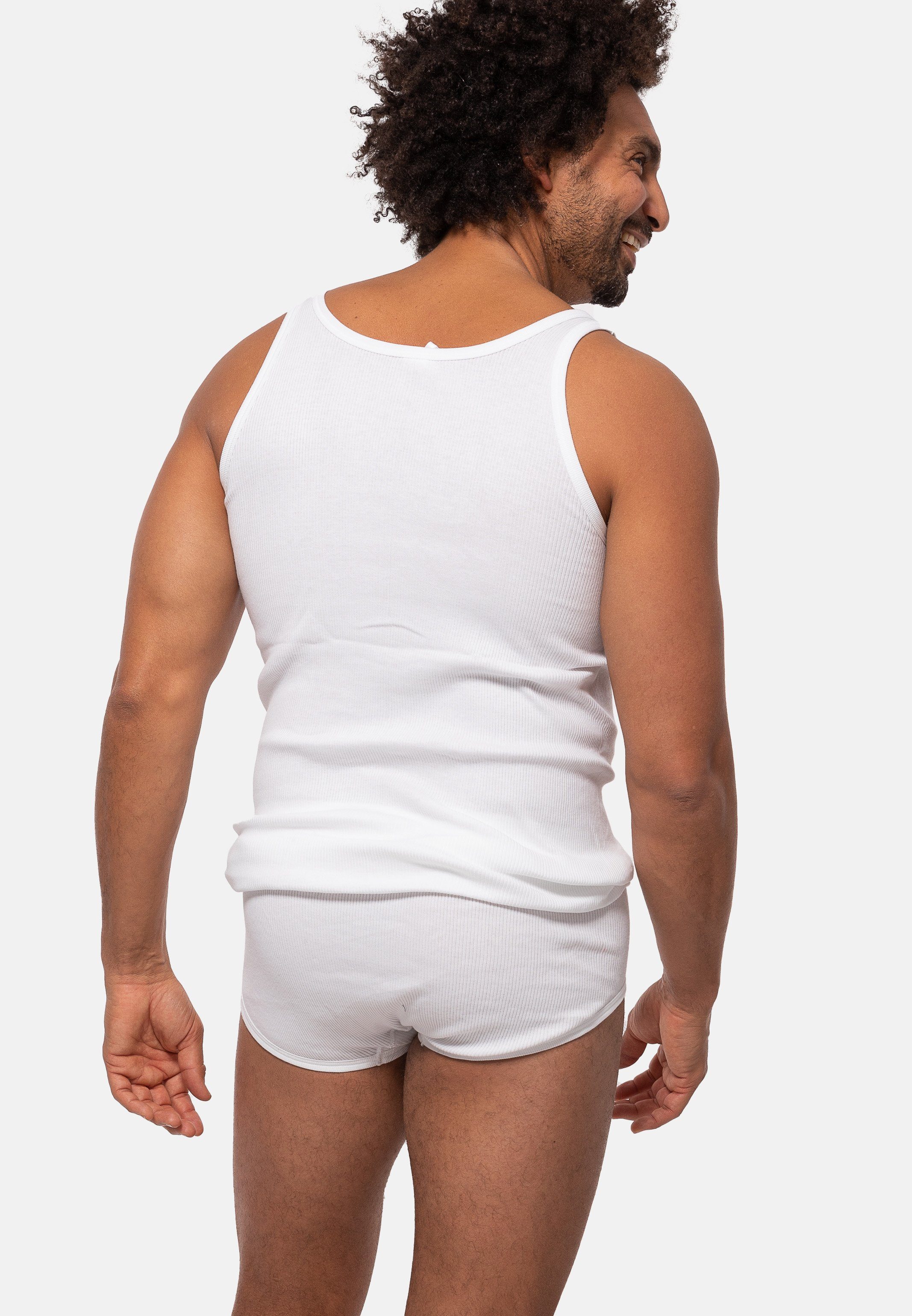 Ammann Unterhemd 4er Pack Cotton Doppelripp (Spar-Set, 4-St) Unterhemd / Tanktop - Baumwolle