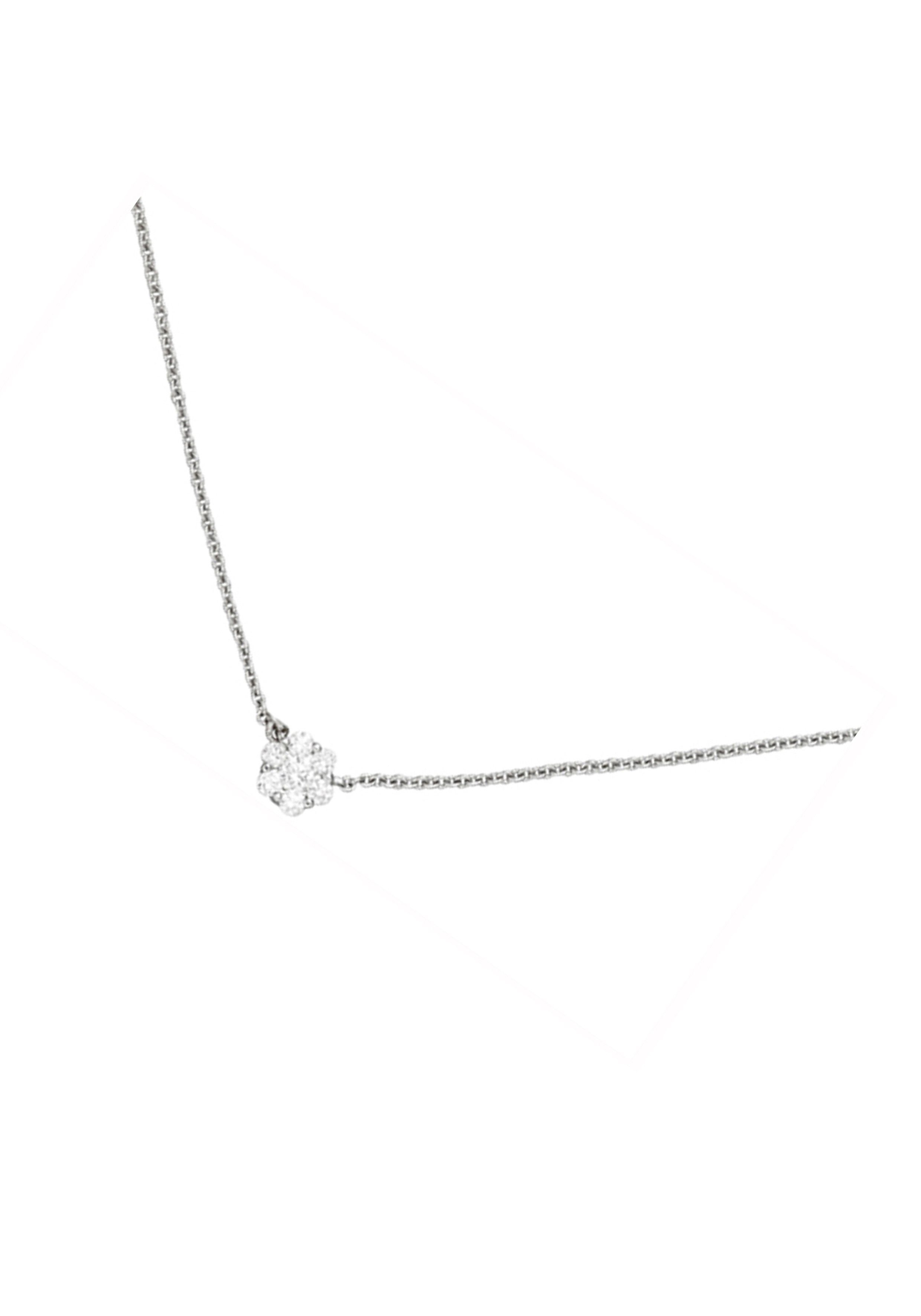 JOBO Kette mit Anhänger 7 Diamanten, 58...