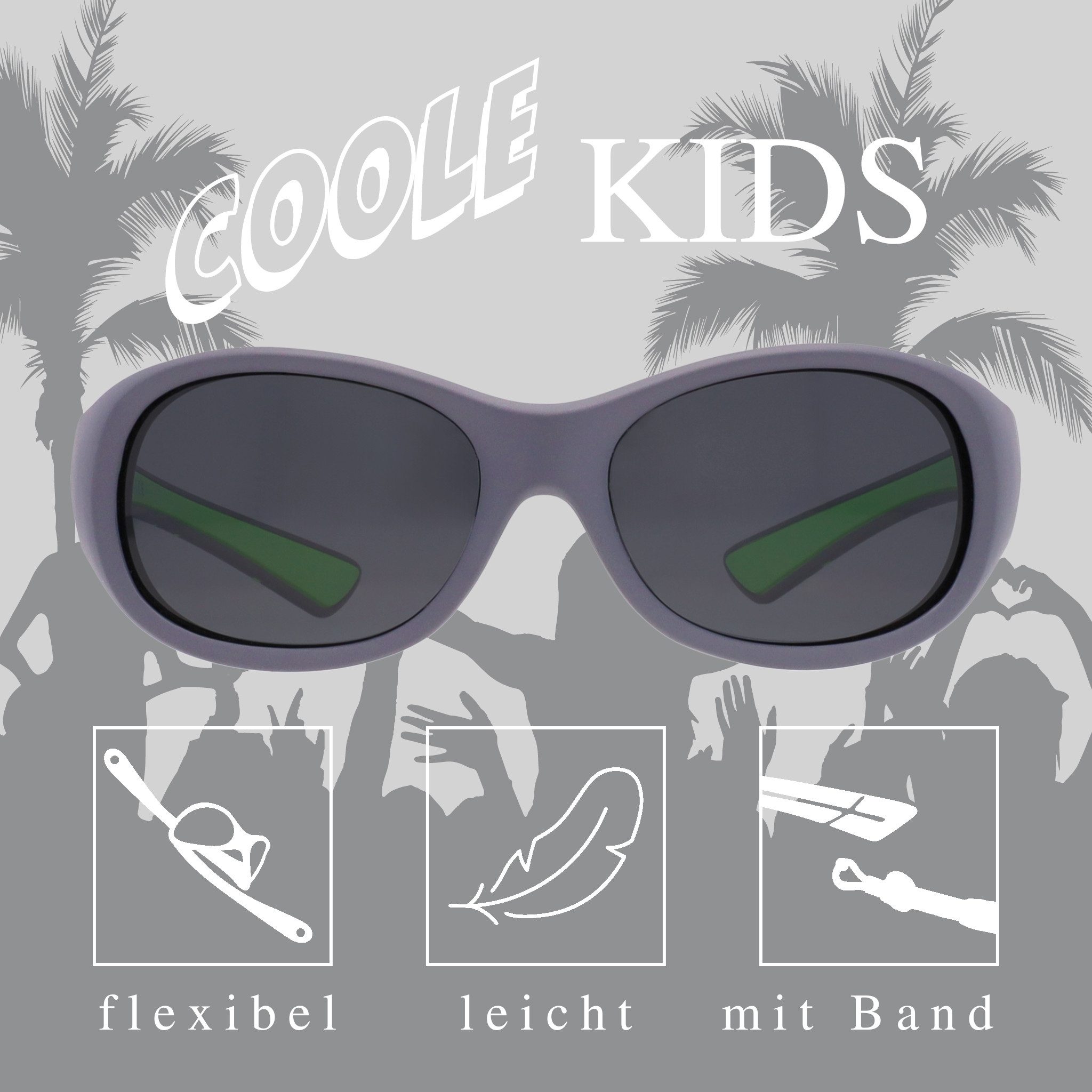 ActiveSol Sonnenbrille Kinder Kids@School, 5-10 Jahre UV-Schutz, polarisiert