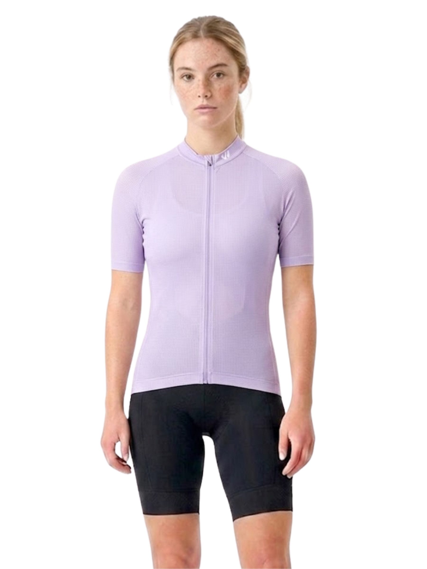 Wulibike Radtrikot Damen Sommer Radsport Set, Kurzarm-Trikot mit Träger-Bibshorts (2-tlg) Atmungsaktives Funktionsset mit 6 Taschen für Rennrad
