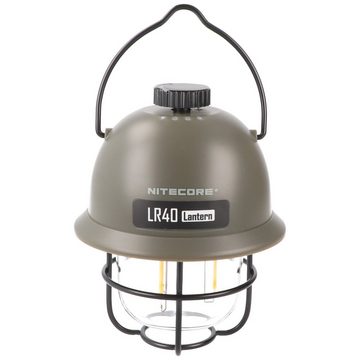 Nitecore LED Taschenlampe Nitecore LR40 LED Camping Leuchte Oliv mit 2 Lichtfarben, inkl. Akku