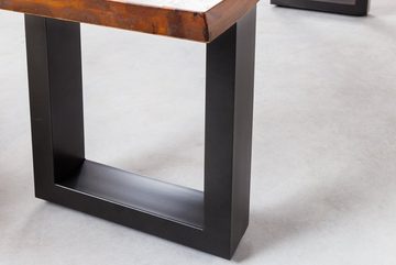 riess-ambiente Sitzbank GENESIS 180cm braun / anthrazit (Einzelartikel, 1-St), Esszimmer · Massivholz · Metall · Baumkante · Küche · Industrial