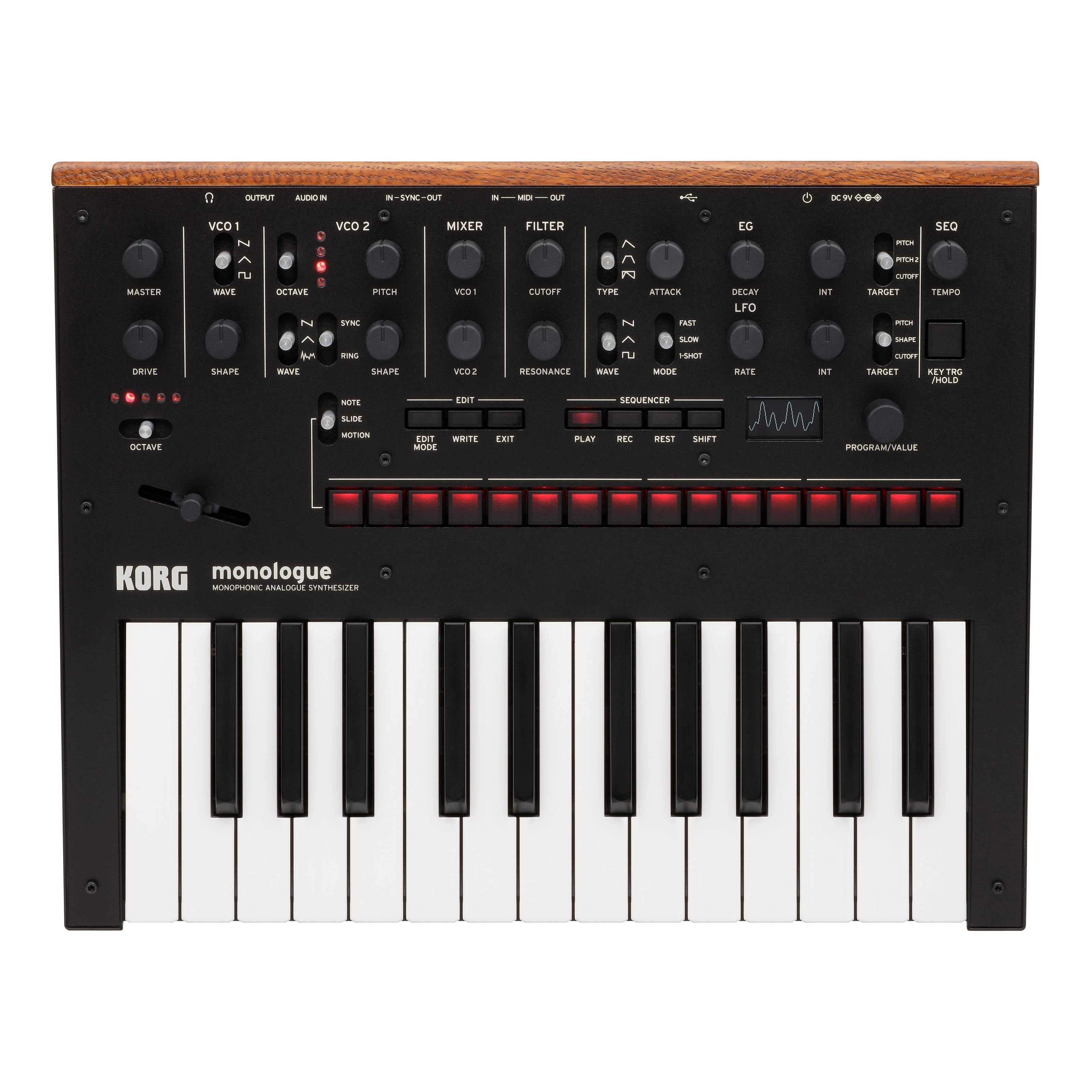 Korg Synthesizer, monologue black - Analog Synthesizer