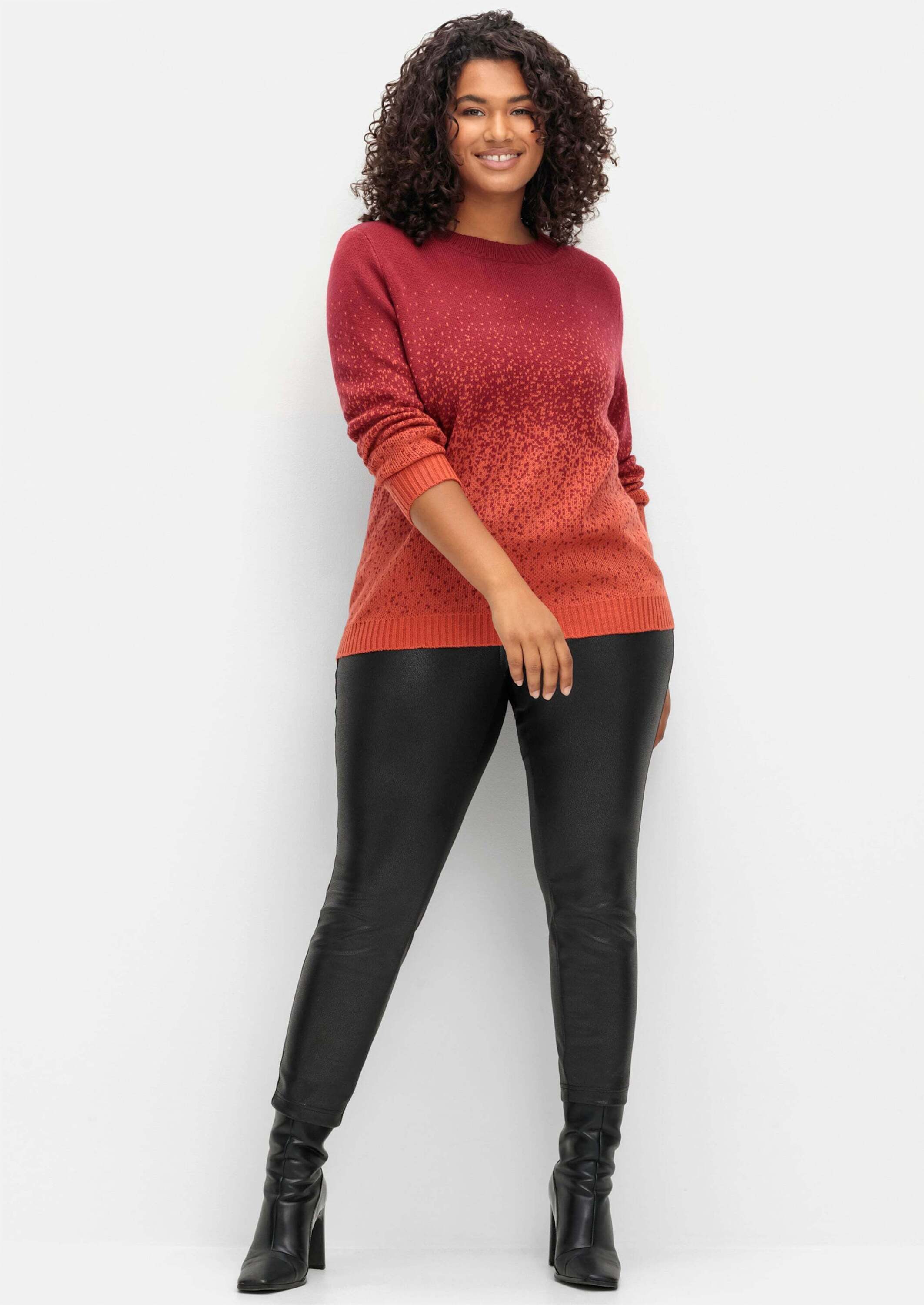 Sieh an! Strickpullover Pullover Langarm Jacquard