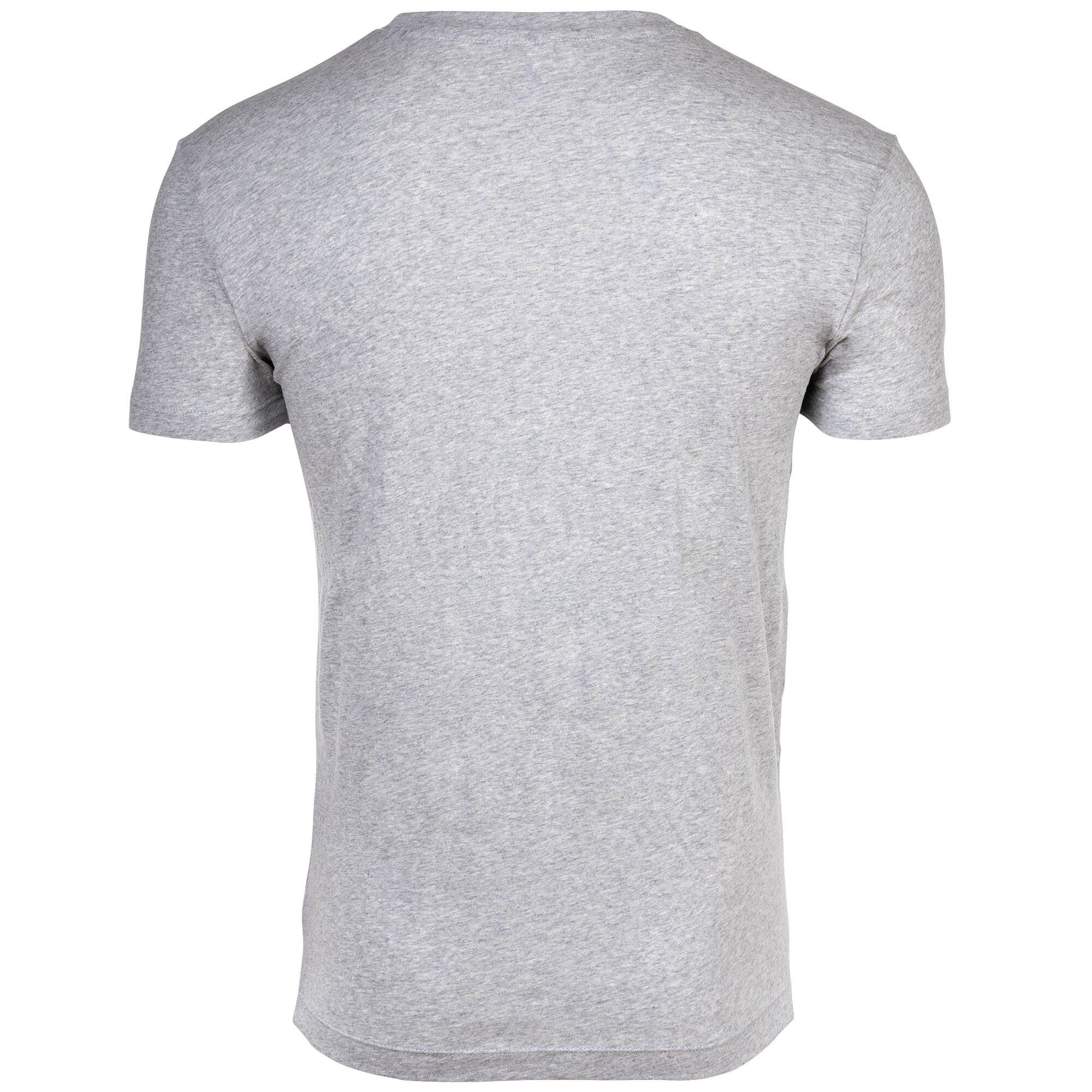 Rundhals, Neck Gant Pack Grau/Weiß - Herren 2er T-Shirt Crew T-Shirt,