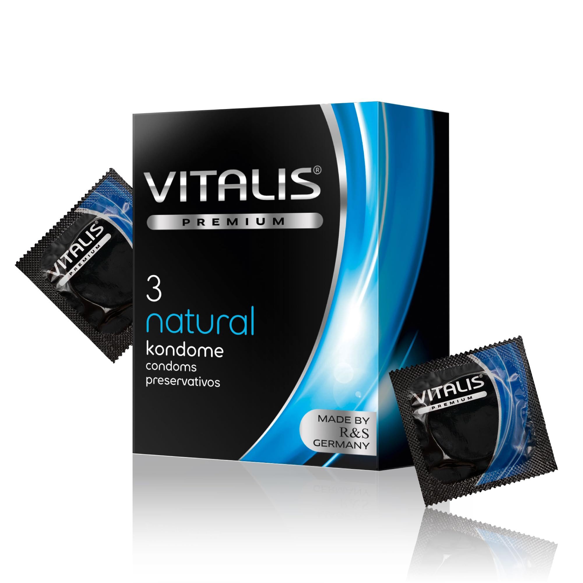 VITALIS Kondome Vitalis Premium Kondome, verschiedene Sorten & Größen, Natural