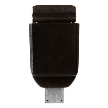 Verbatim Nano USB-Stick (Lesegeschwindigkeit 10 MB/s, mit Micro USB-Adapter)