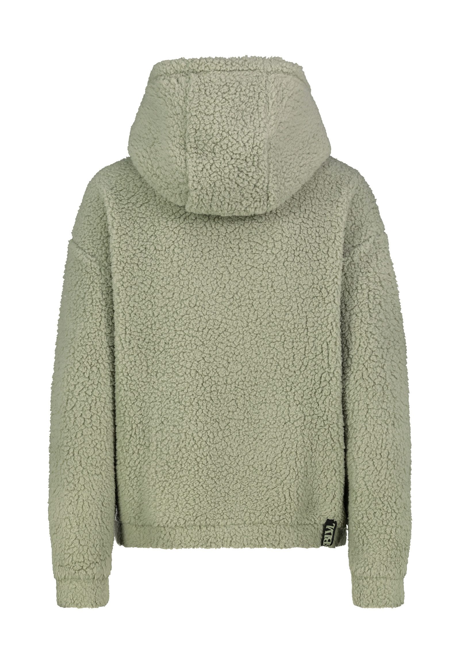 SUBLEVEL Fleecepullover Damen Teddyfleece Hoodie mit Kapuze und Stickerei F günstig online kaufen