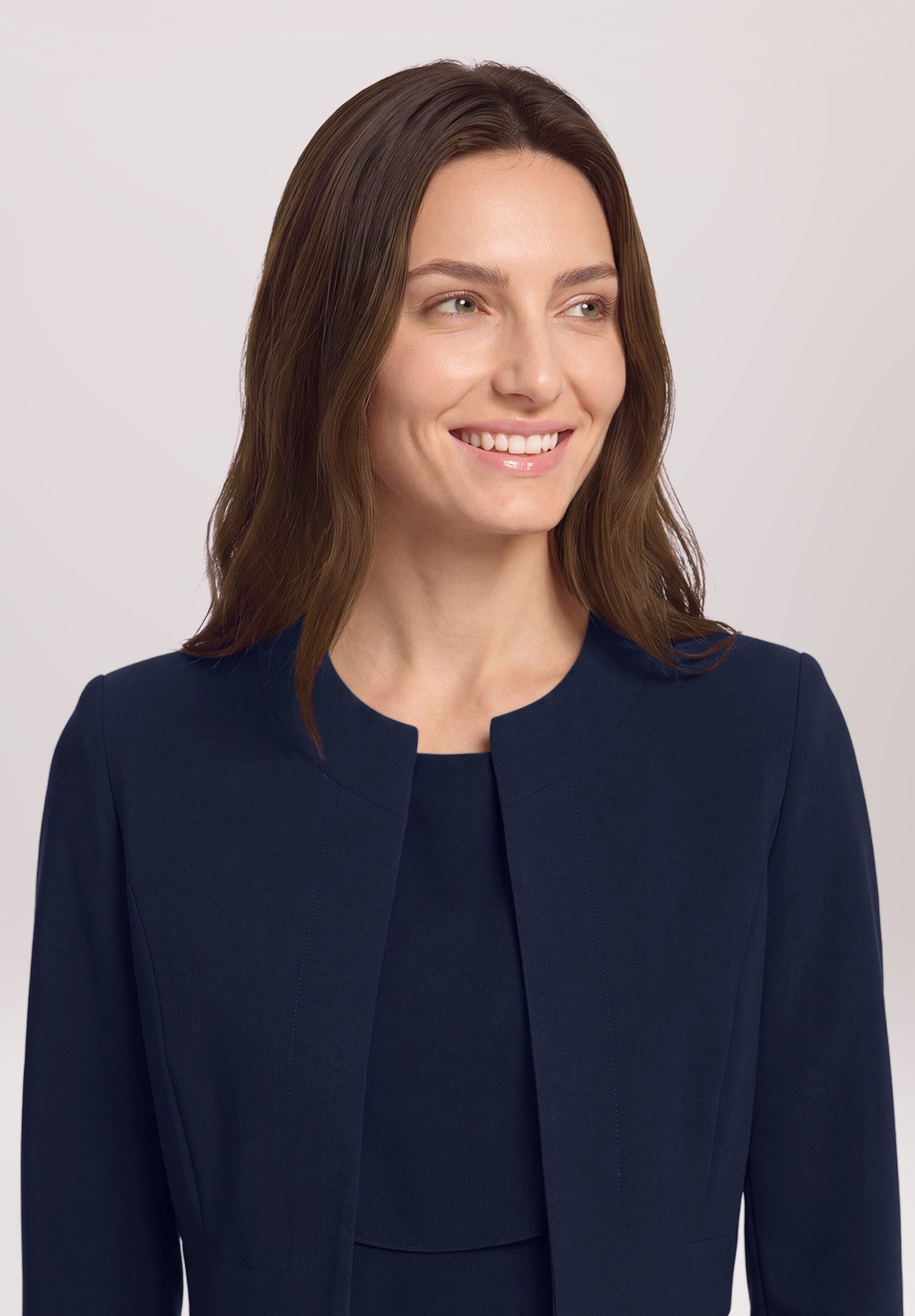 Vera Mont Sweatjacke Damen figurbetont Nahtführung – Bild 3 von 5