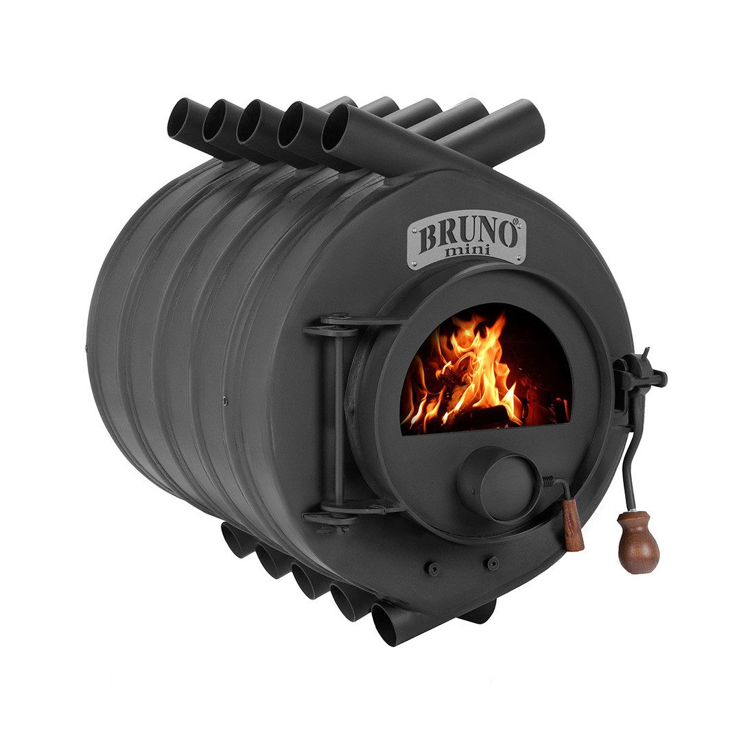 Bruno Kaminofen Bruno® Werkstattofen Mini III schwarz 12 kW Stahl A, 12 kW