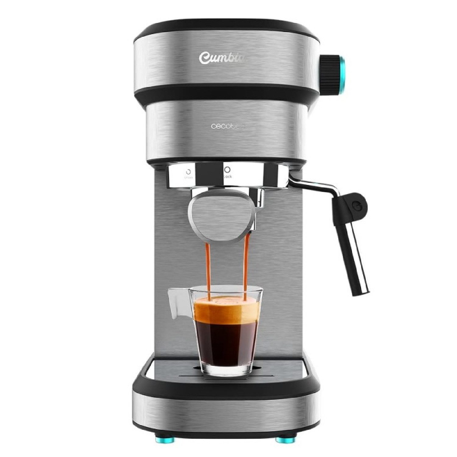 Cecotec Espressomaschine, 1.2l Kaffeekanne, Cafelizzia 890 Grey