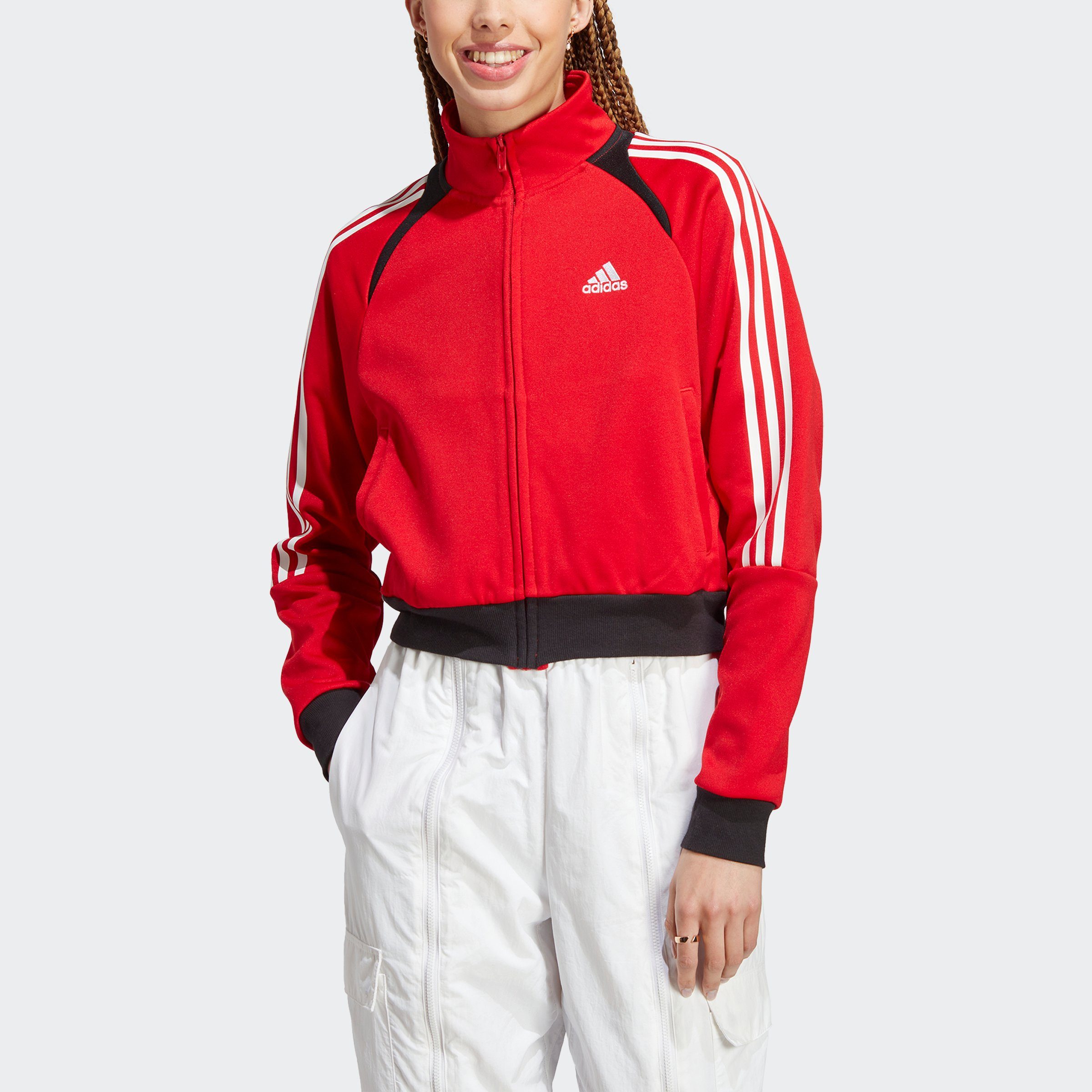 TIRO LIFESTYLE Better Black TRAININGSJACKE / SUIT Scarlet White Outdoorjacke adidas Sportswear UP /