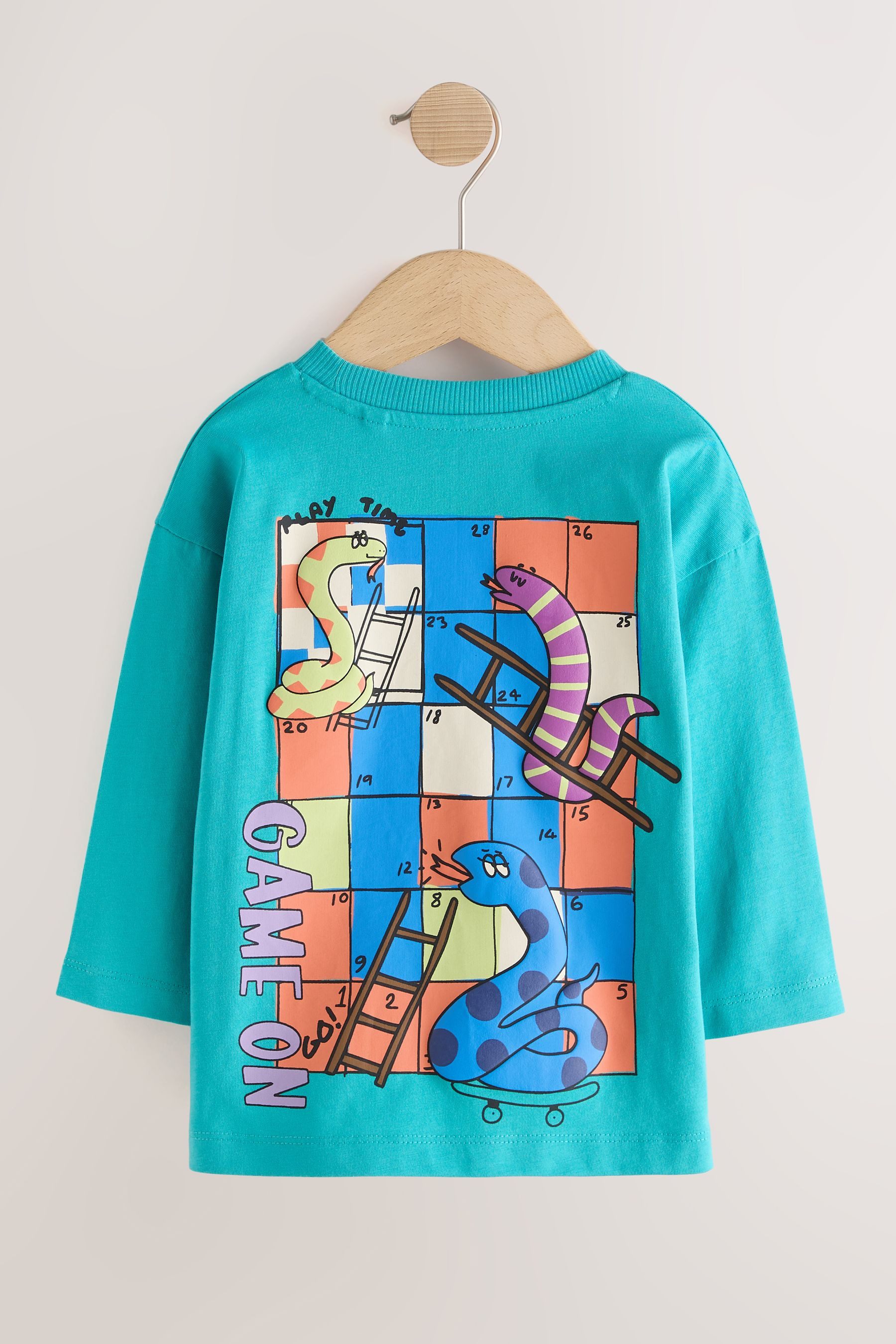 Next Langarmshirt Langärmeliges Shirt mit Rückengrafik (1-tlg) – Bild 5 von 5