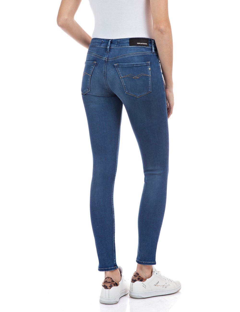 Replay Skinny-fit-Jeans New Luz Jeanshose mit Stretch günstig online kaufen