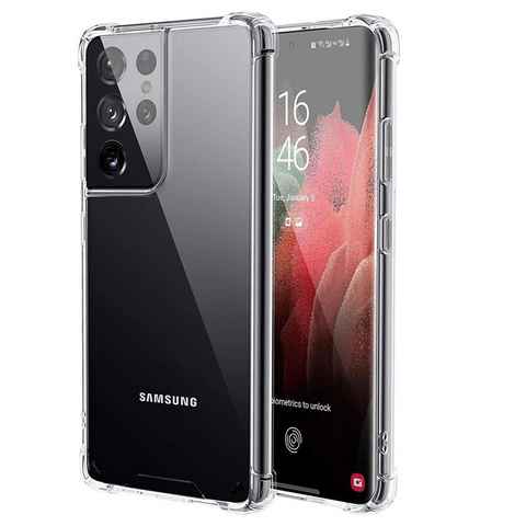 CoolGadget Handyhülle Anti Shock Rugged Case für Samsung Galaxy S21 Ultra 6,8 Zoll, Slim Cover mit Kantenschutz Schutzhülle für Samsung S21 Ultra 5G Hülle