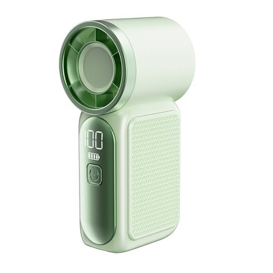 Minicloss Handventilator Tragbarer Mini-Handventilator, 6 Geschwindigkeiten, persönlicher, Ventilator mit LED-Display, USB-wiederaufladbar, Mini-Ventilator
