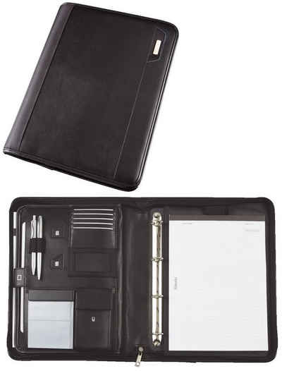 Alassio® Formularblock Alassio Tablet-PC Organizer A4 TRENTO, Lederimitat, schwarz
