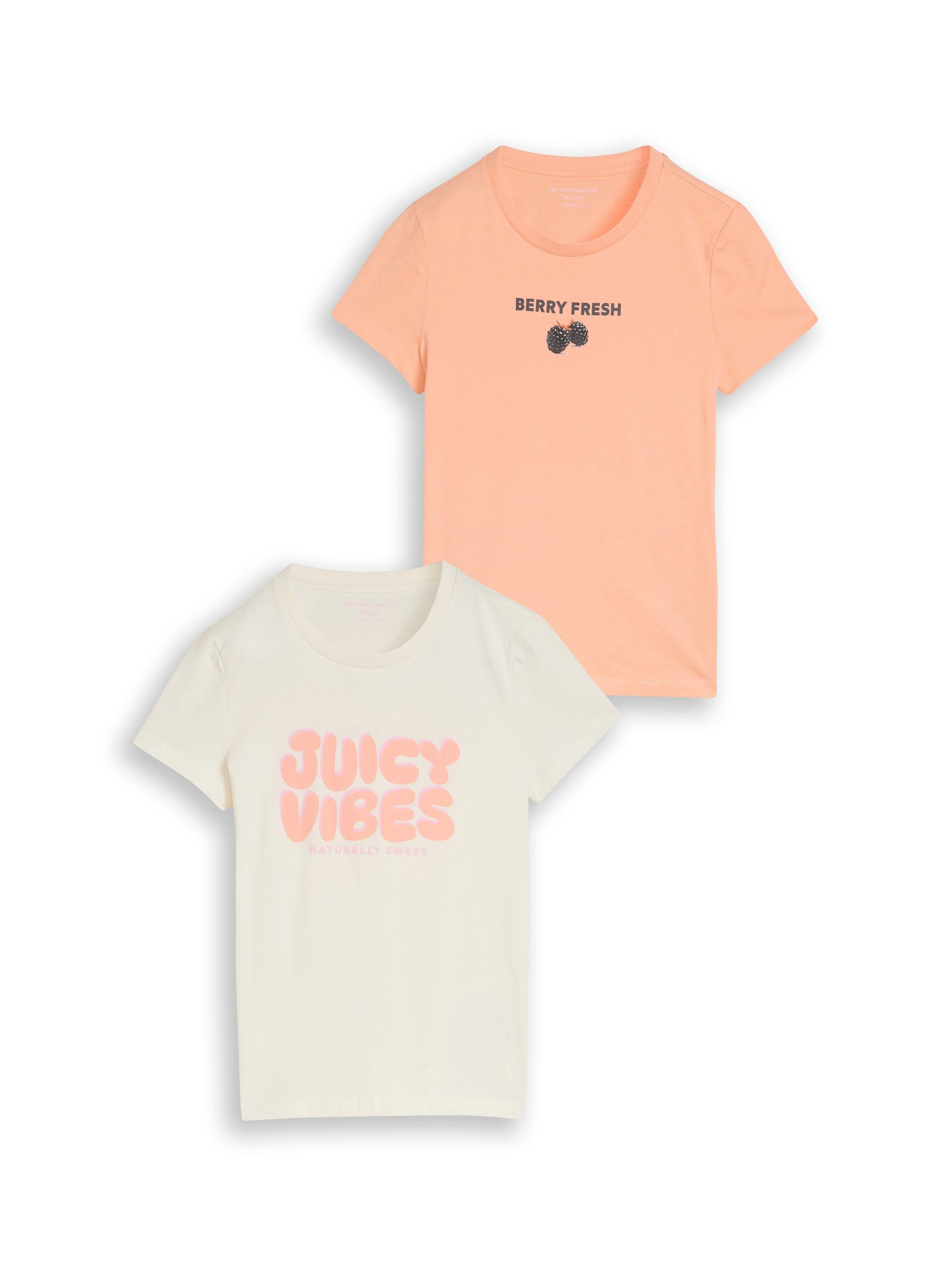 TOM TAILOR Kurzarmshirt (2-tlg) 2er Pack /für Girls