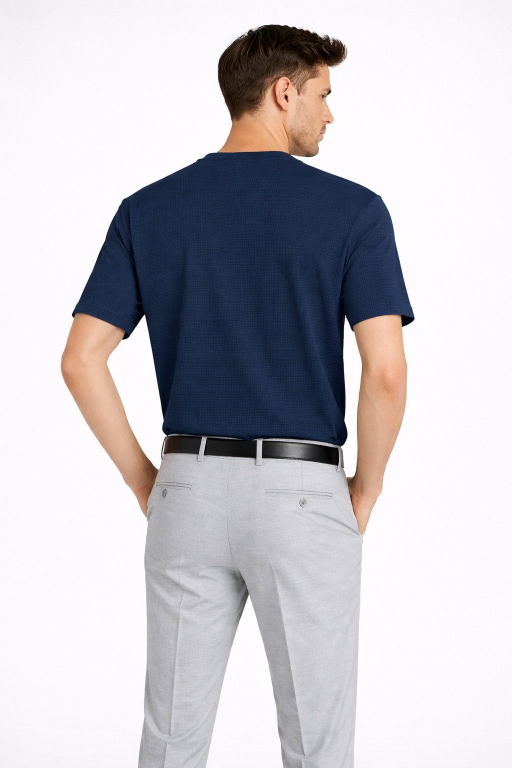 Scotch & Soda T-Shirt Structured jacquard relaxed-fit T-s