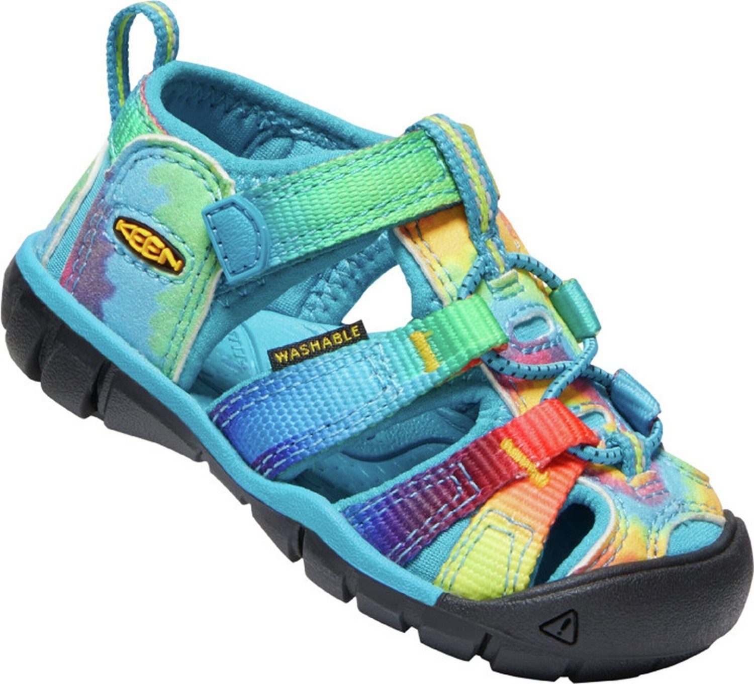 Keen SEACAMP II CNX T-VIVID BLUE/ORIGINA NA VIVID BLUE/ORIGINAL TIE DYE Outdoorsandale