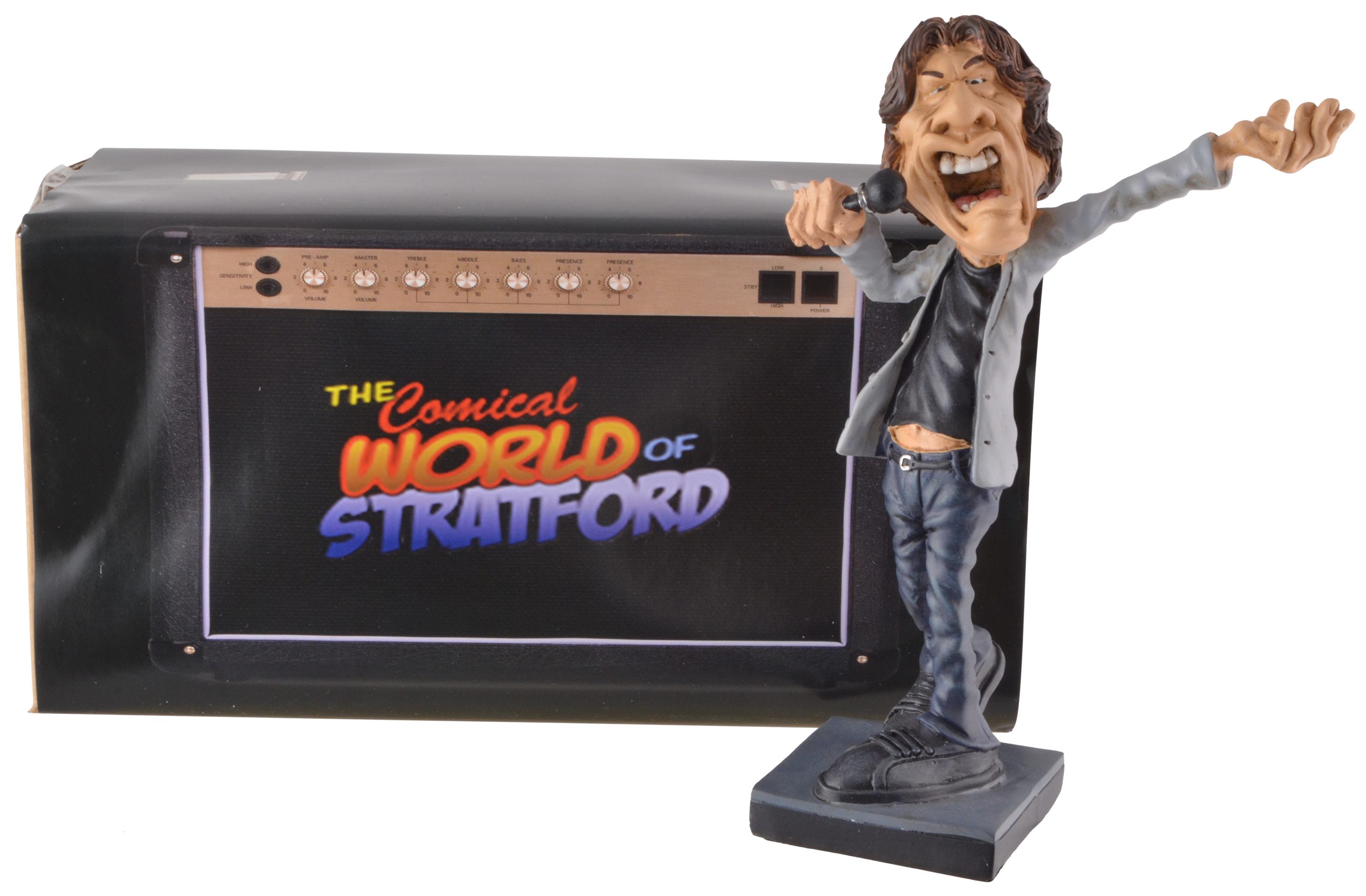 bemalt, Stratford, 12x7x18cm von von Rockband Dekofigur Gmbh Vogler LxBxH: der direct Hand größten Mick Rockstar Warren der Welt,