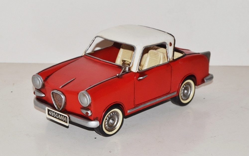 Modellauto Modellauto Goggo in rot Oldtimer Goggomobil TS 250 Coupe L 26 cm