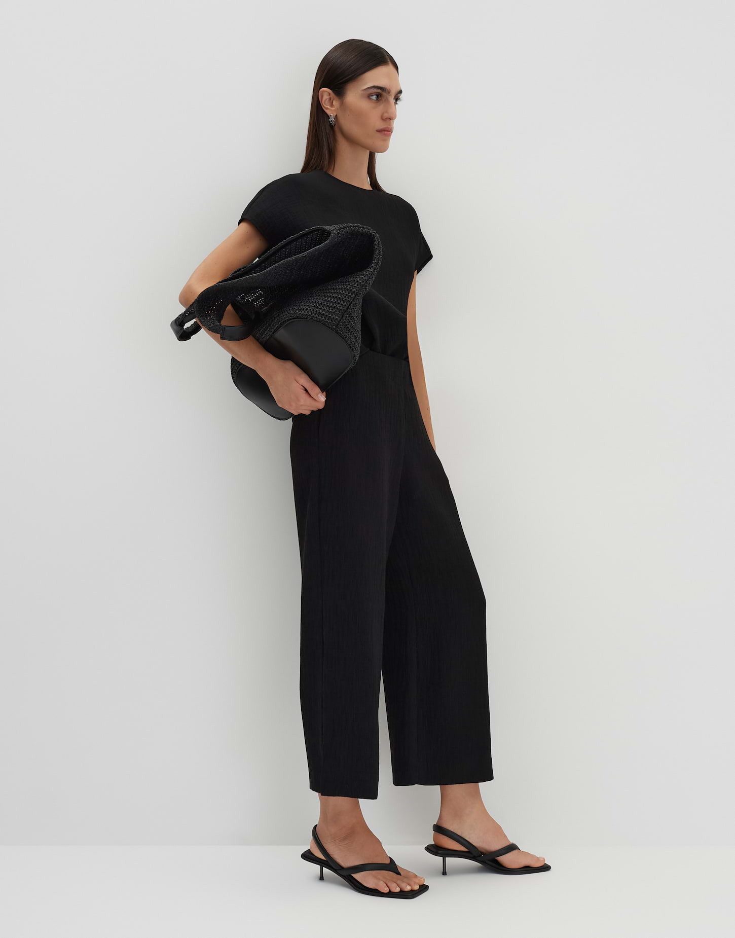 someday Culotte CURILO TEXTURE Wide mit Crinkle Effekt – Bild 5 von 5