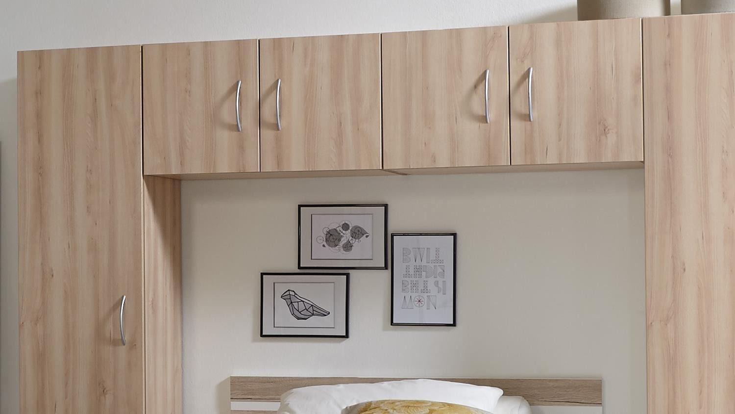 Wimex Schranksystem Bettüberbau MRK ca.270x185x40 cm Eiche sägerau dekor – Bild 2 von 3