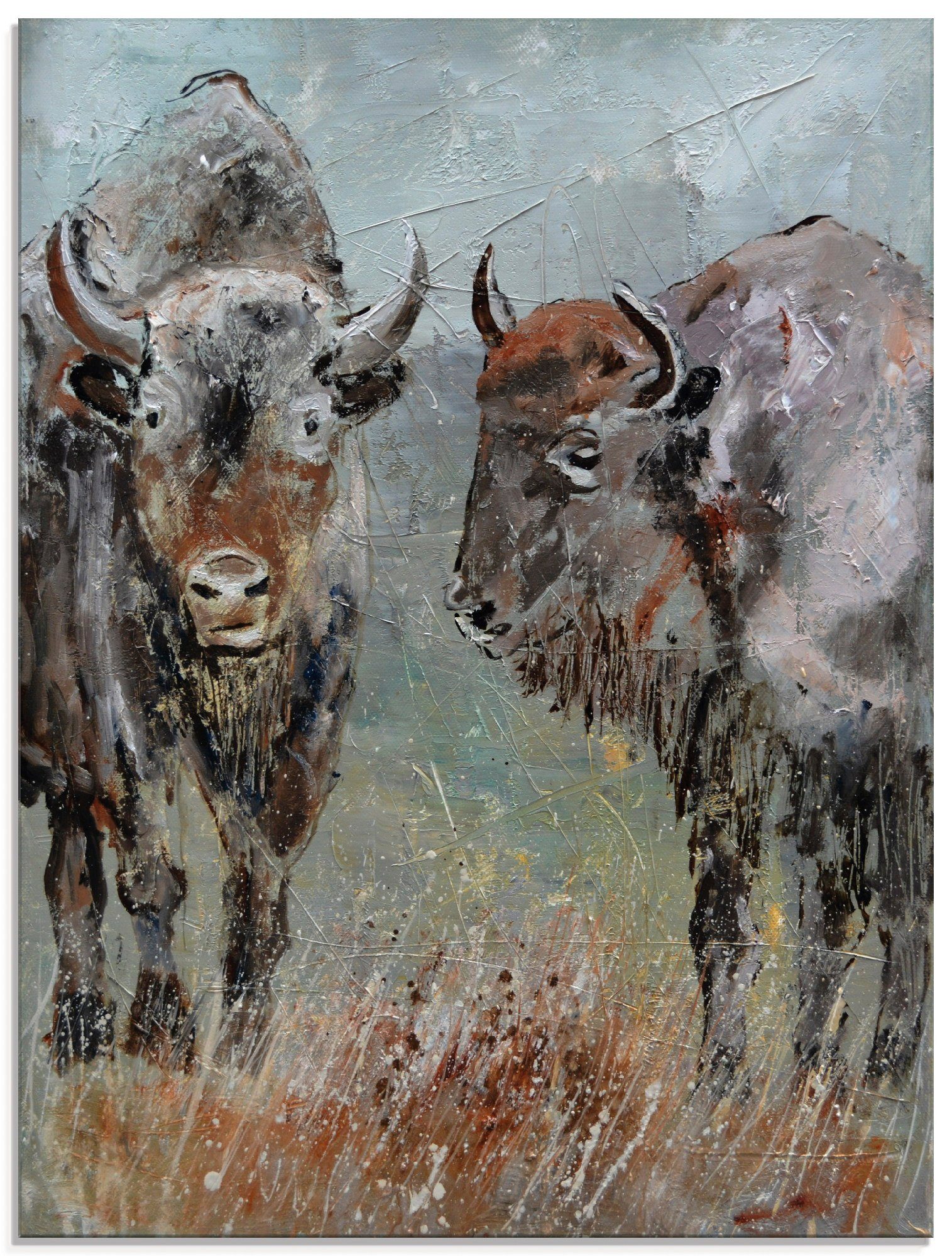 Artland Glasbild Büffel, Wildtiere (1 St), in verschiedenen Größen