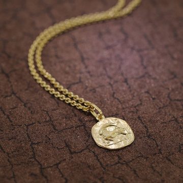 trendor Kette mit Anhänger Sternzeichen für Steinbock Gold 333 Anhänger + Kette