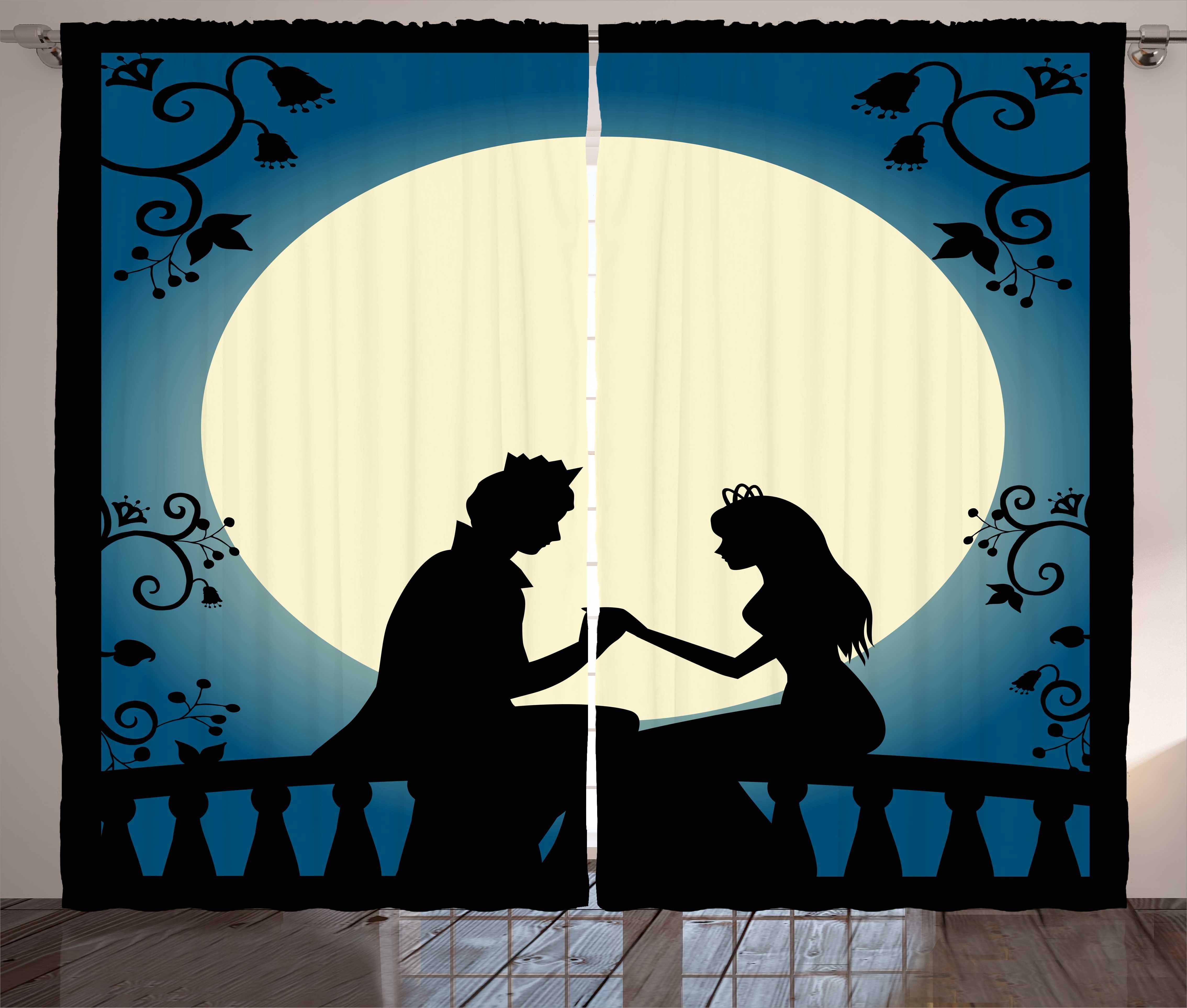 Romantische Szene Haken, mit Gardine Kräuselband und Klassische Märchen Abakuhaus, Schlafzimmer Schlaufen Vorhang